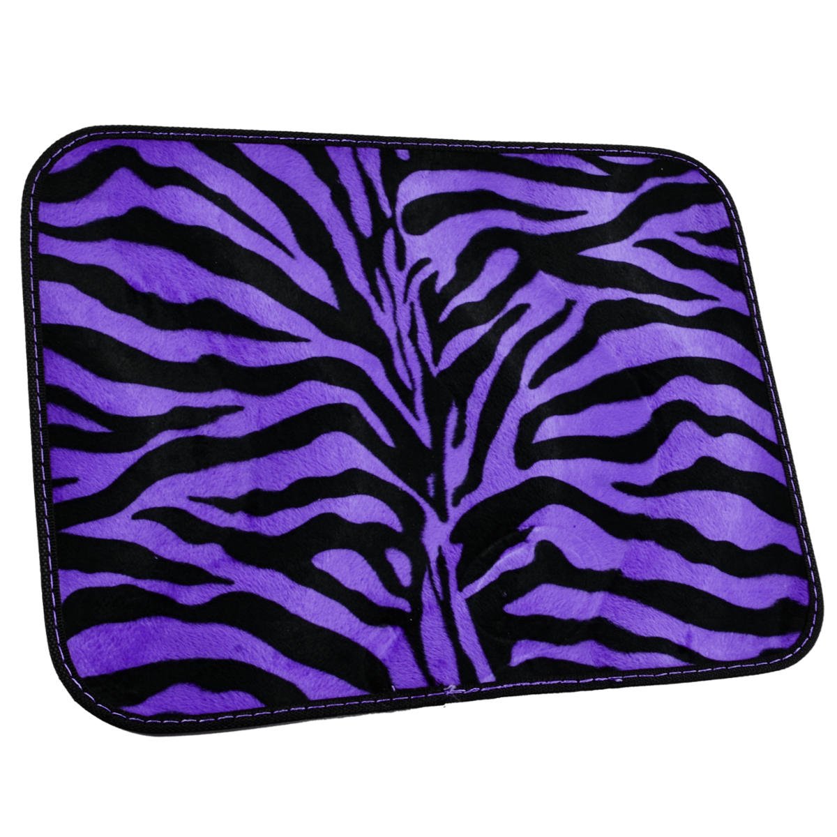 bdk-zebra-stripe-animal-print-carpet-floor-mats-universal-fit-4-pieces-purple image 5