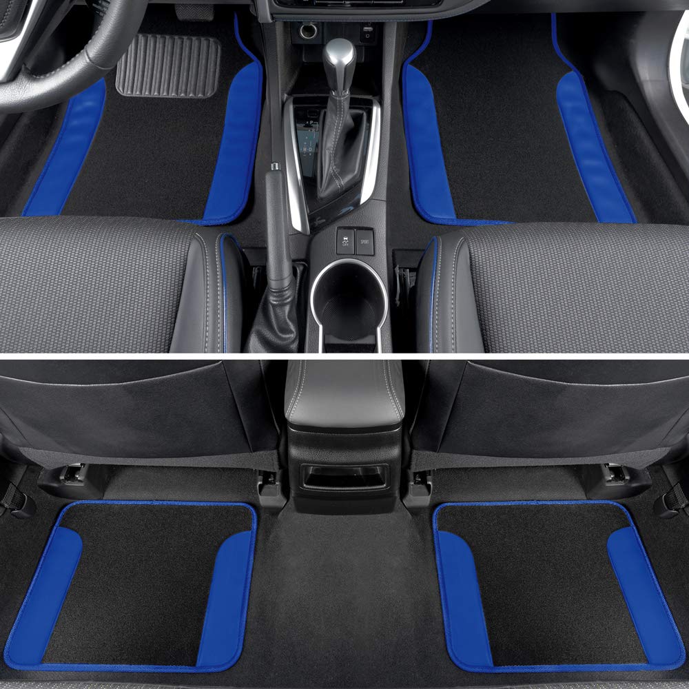 bdk-car-accessory-gift-set-with-motor-trend-sunshade-floor-mats-steering-wheel-c image 5