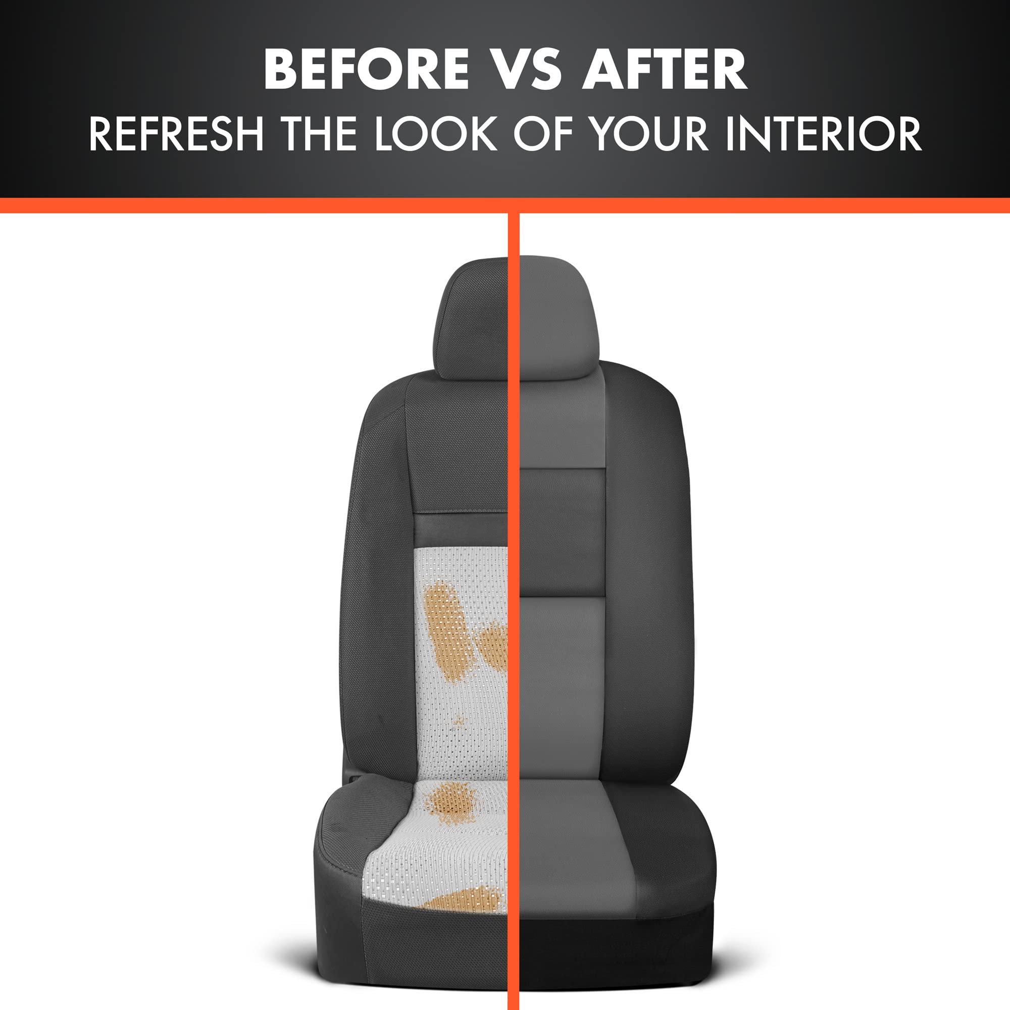bdk-faux-leather-car-seat-cover-full-set-charcoal-front-rear-split-bench-airbag- image 8