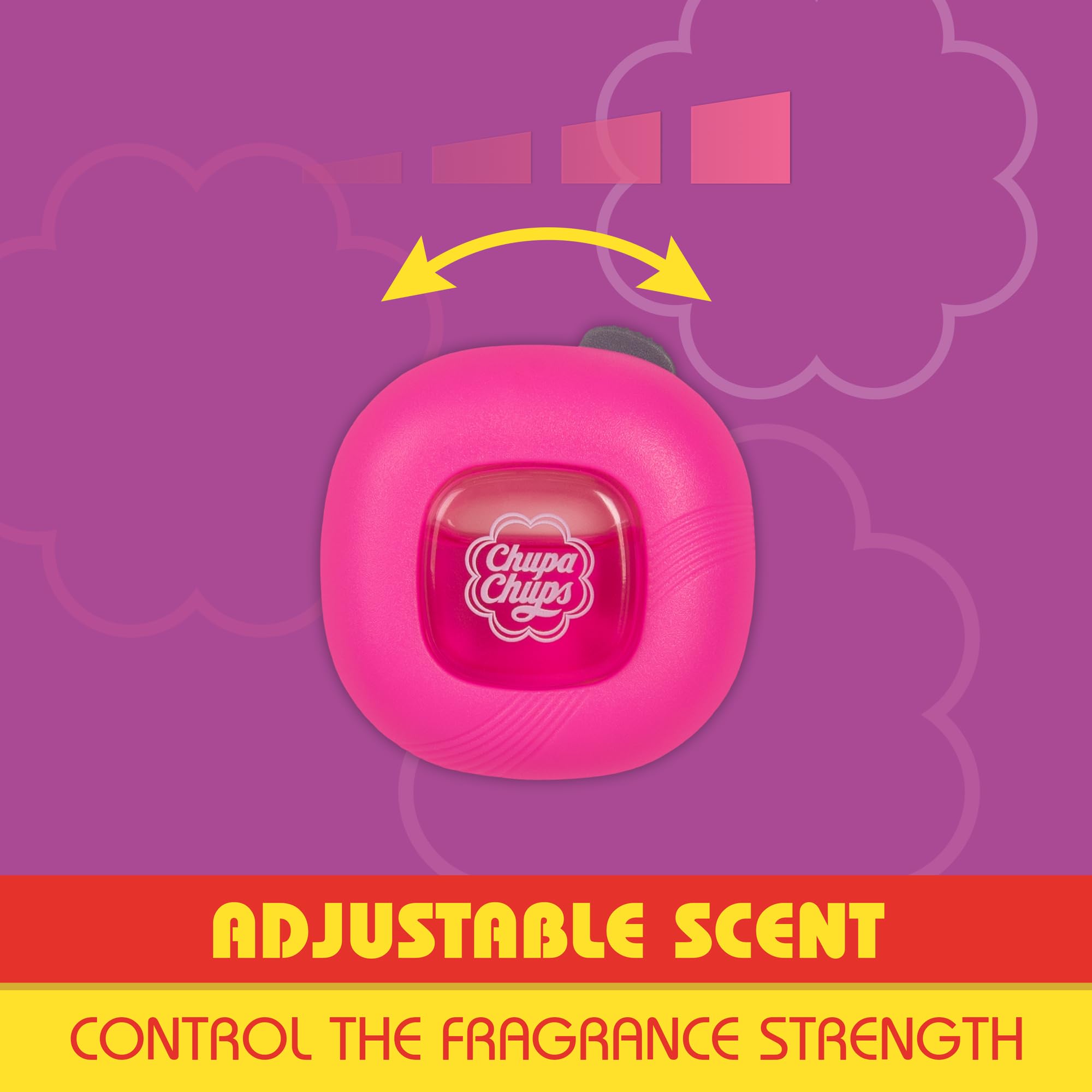 bdk-chupa-chups-tropical-berry-car-air-freshener-long-lasting-vent-clip-with-adj image 4