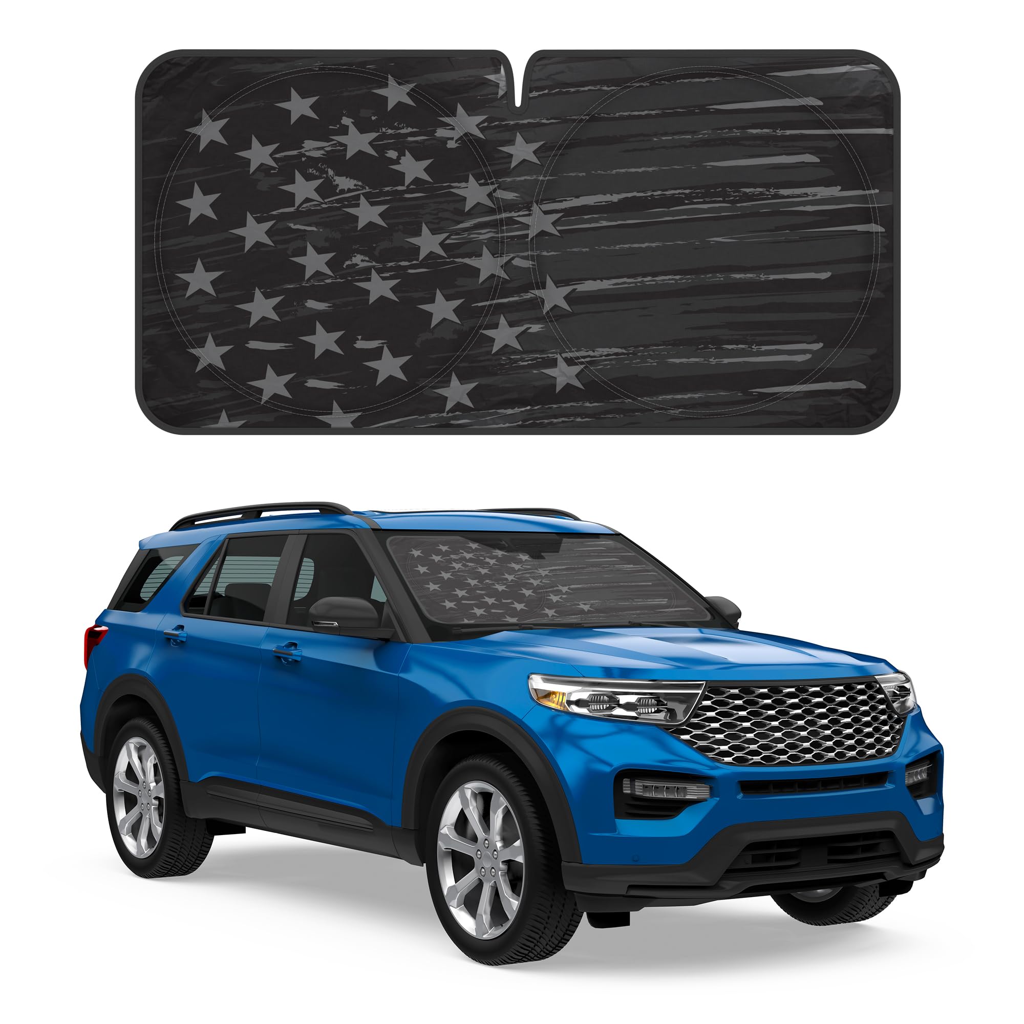 motor-trend-usa-americana-flag-windshield-sun-shade-medium-65-x33-pop-up-foldabl image 8