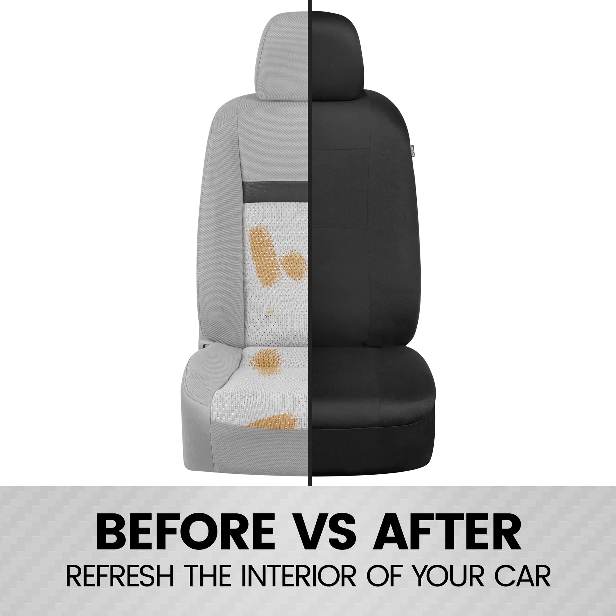 bdk-polypro-car-seat-covers-full-set-in-solid-black-front-and-rear-split-bench-i image 7
