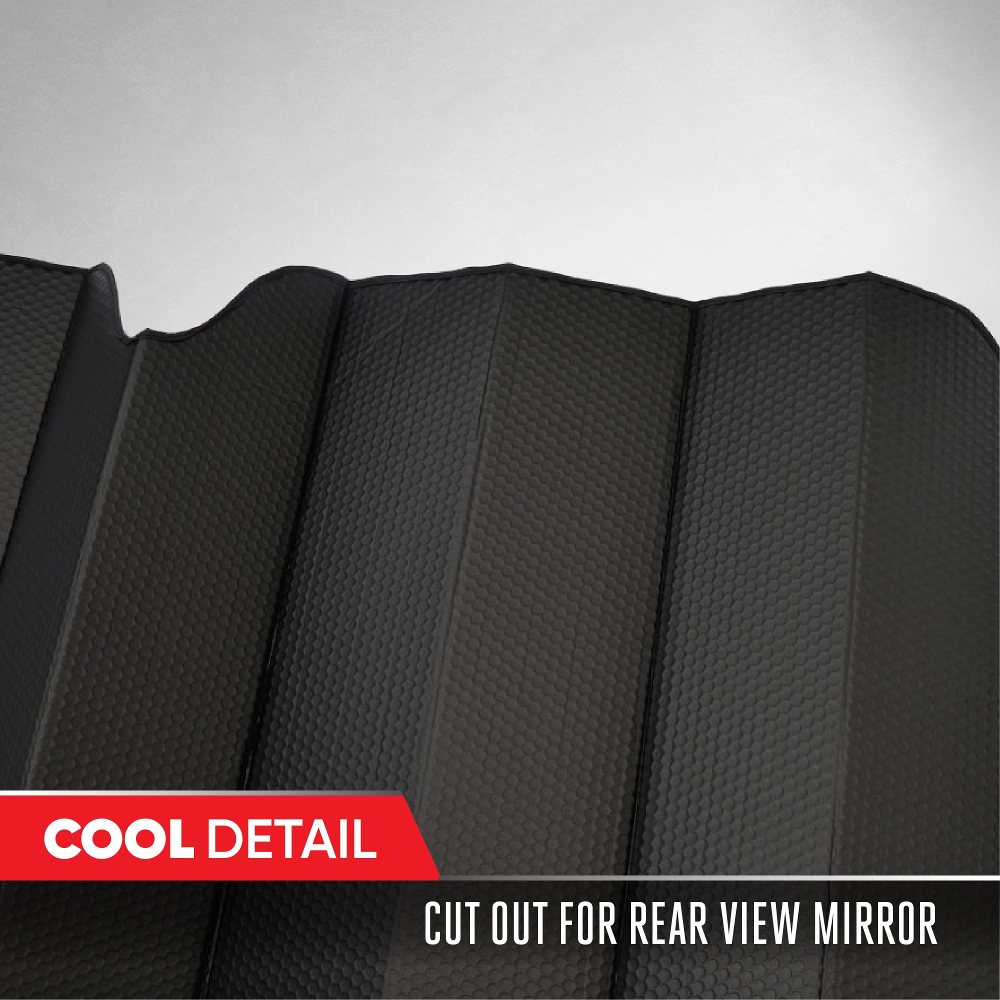 motor-trend-black-front-windshield-sun-shade-with-static-cling-side-window-shade image 7