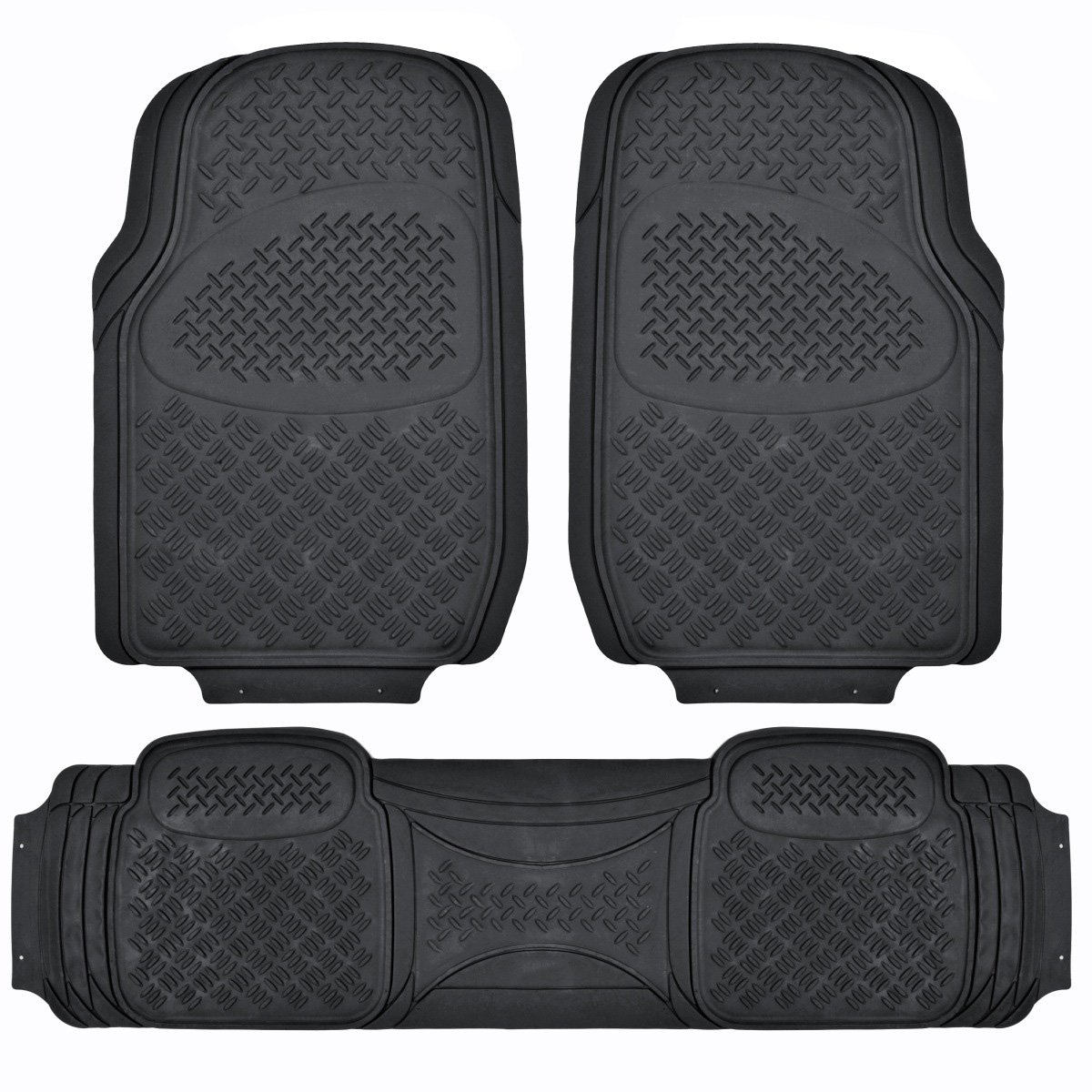 bdk-pro-grid-contour-liners-heavy-duty-rubber-floor-mats-for-car-suv-truck-van-u image 1