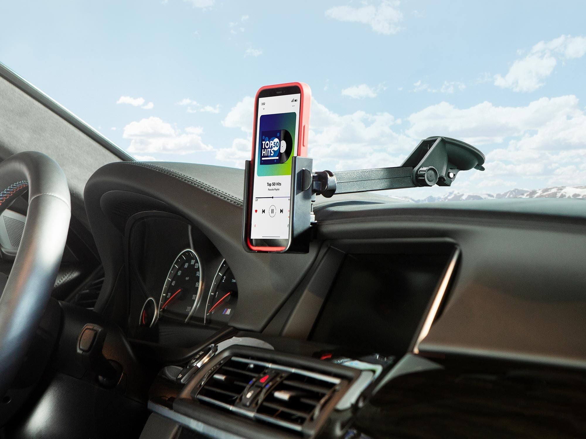 weathertech-windshieldfone-with-extension-universal-windshield-mounted-car-phone image 4
