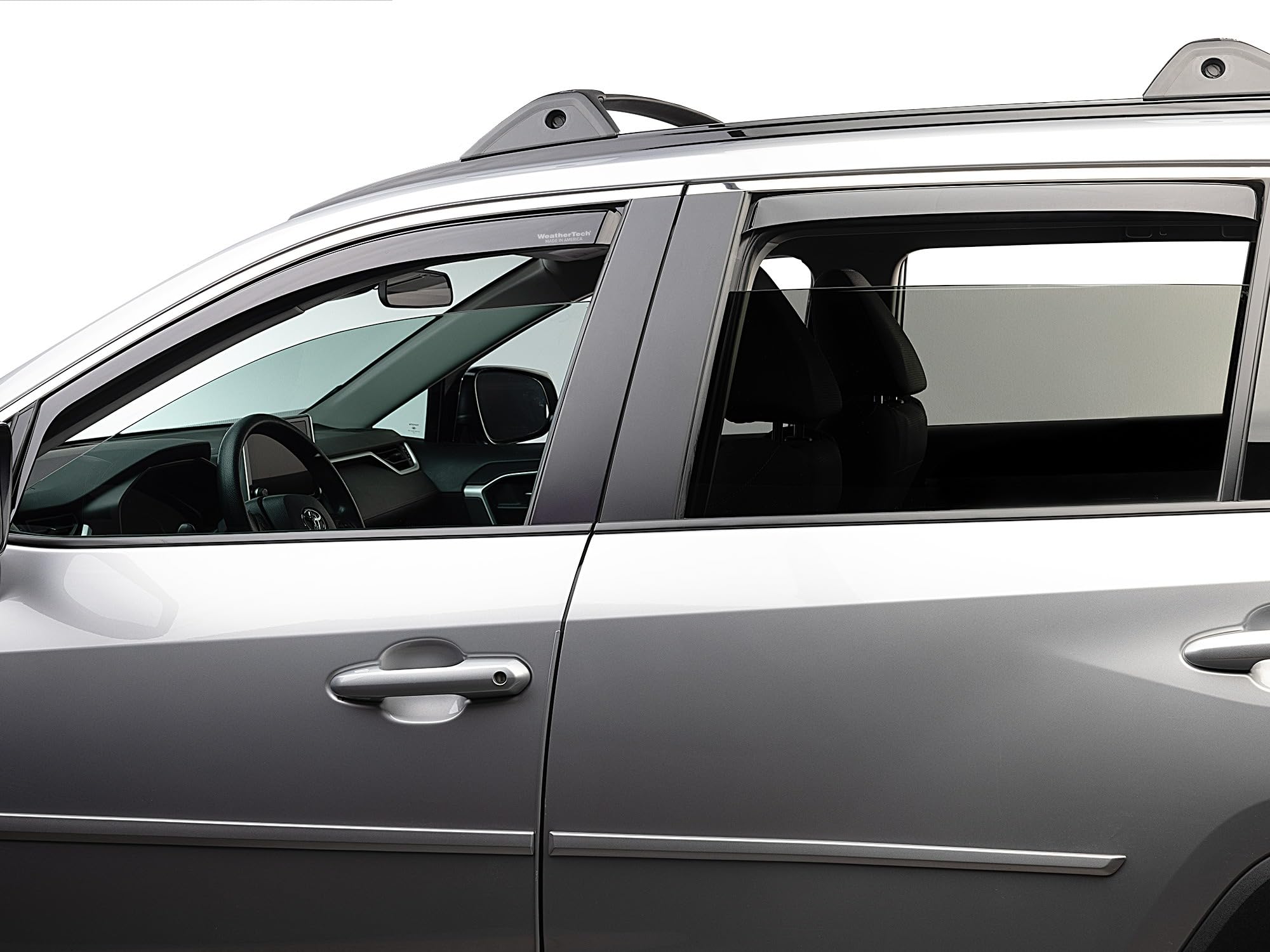 weathertech-19-24-toyota-rav4-front-rear-side-window-deflectors-dark-tint-in-cha image 1