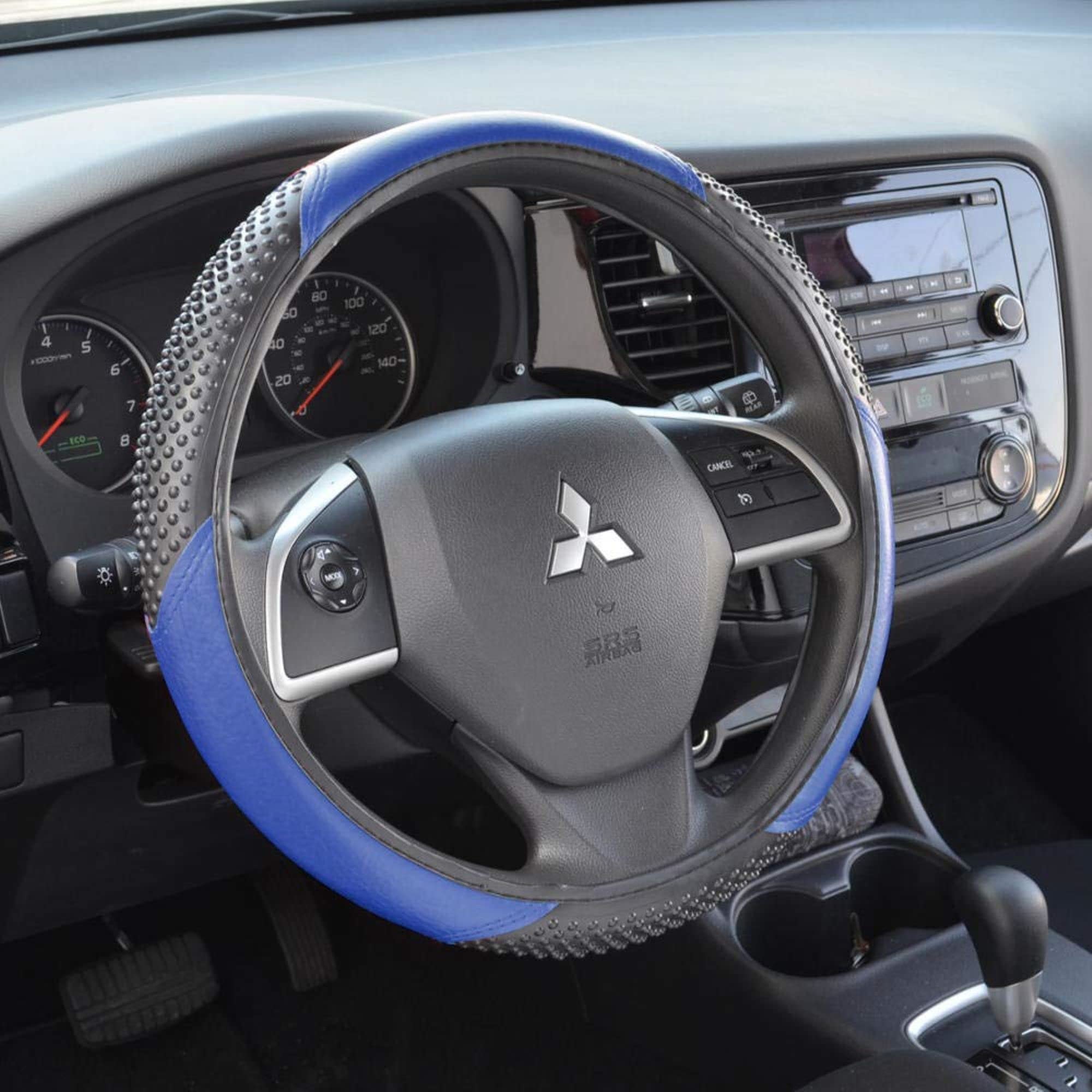 bdk-4-piece-carpet-floor-mats-with-polypro-seat-covers-steering-wheel-cover-comb image 8