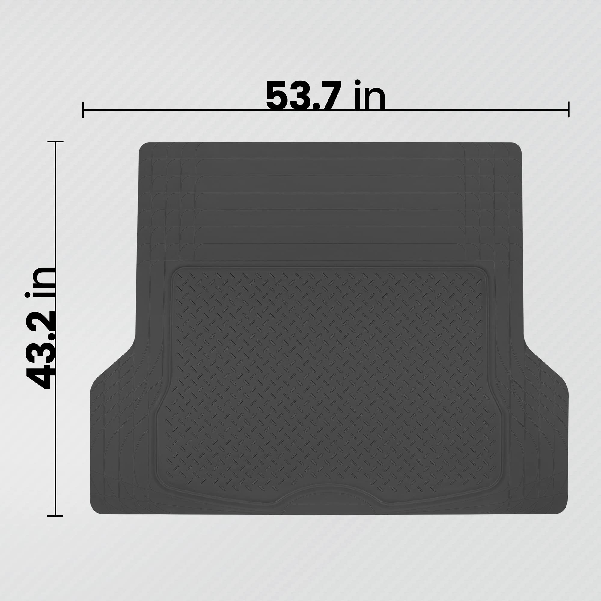 bdk-all-weather-trim-to-fit-cargo-mat-liner-heavy-duty-rubber-trunk-protector-46 image 7