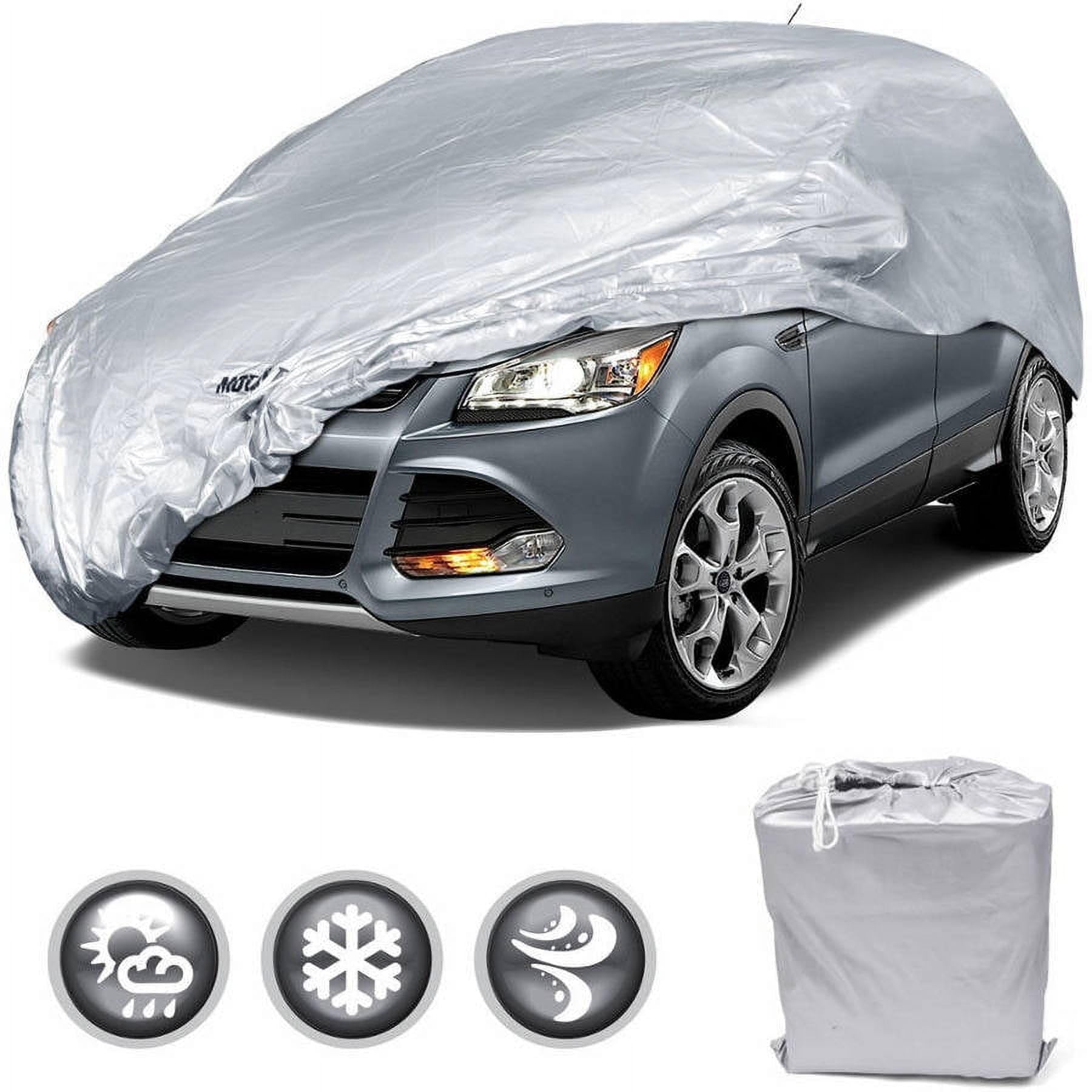 bdk-all-weather-guard-car-cover-for-compact-suvs-vans-and-crossovers-poly-2-wate image 1