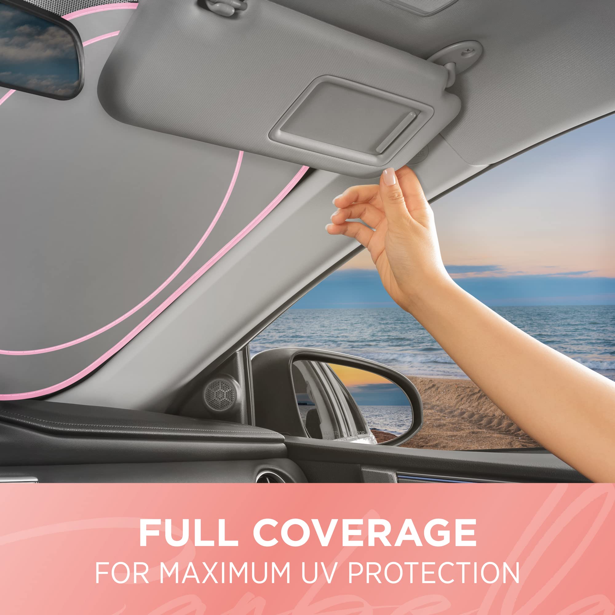 bdk-sunset-palm-trees-car-window-sun-shade-jumbo-64-x32-uv-heat-blocking-windshi image 5