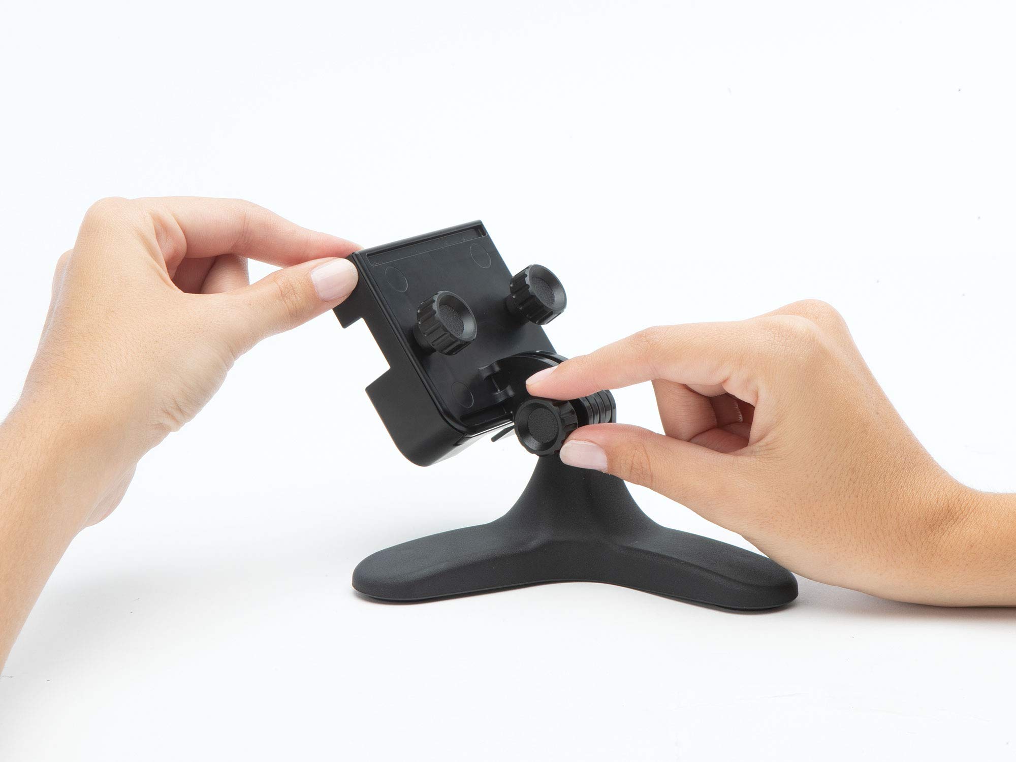 weathertech-deskfone-two-view-universal-phone-holder-for-flat-surfaces-black-pla image 4