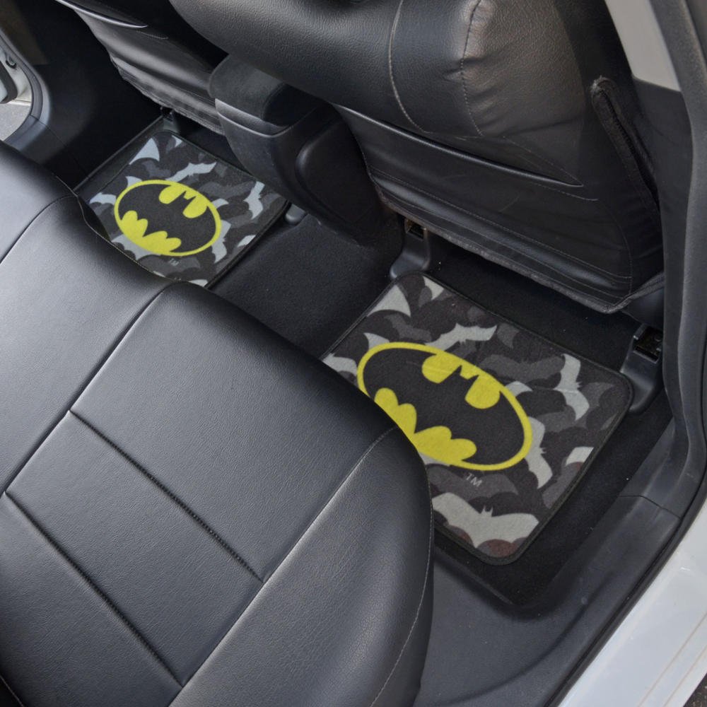 bdk-batman-carpet-floor-mats-wbmt-2301-4-piece-black-gray image 6