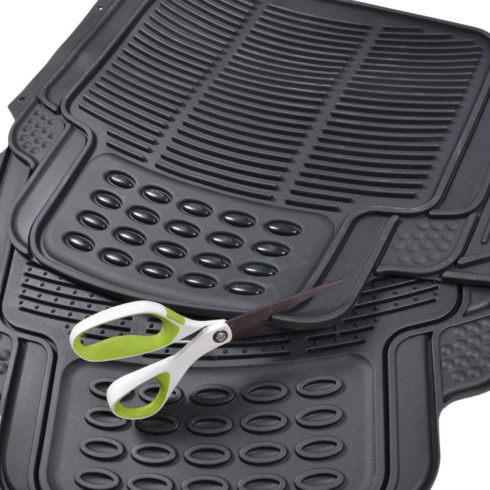 bdk-heavy-duty-rugged-rubber-rear-floor-mats-trimmable-all-weather image 6