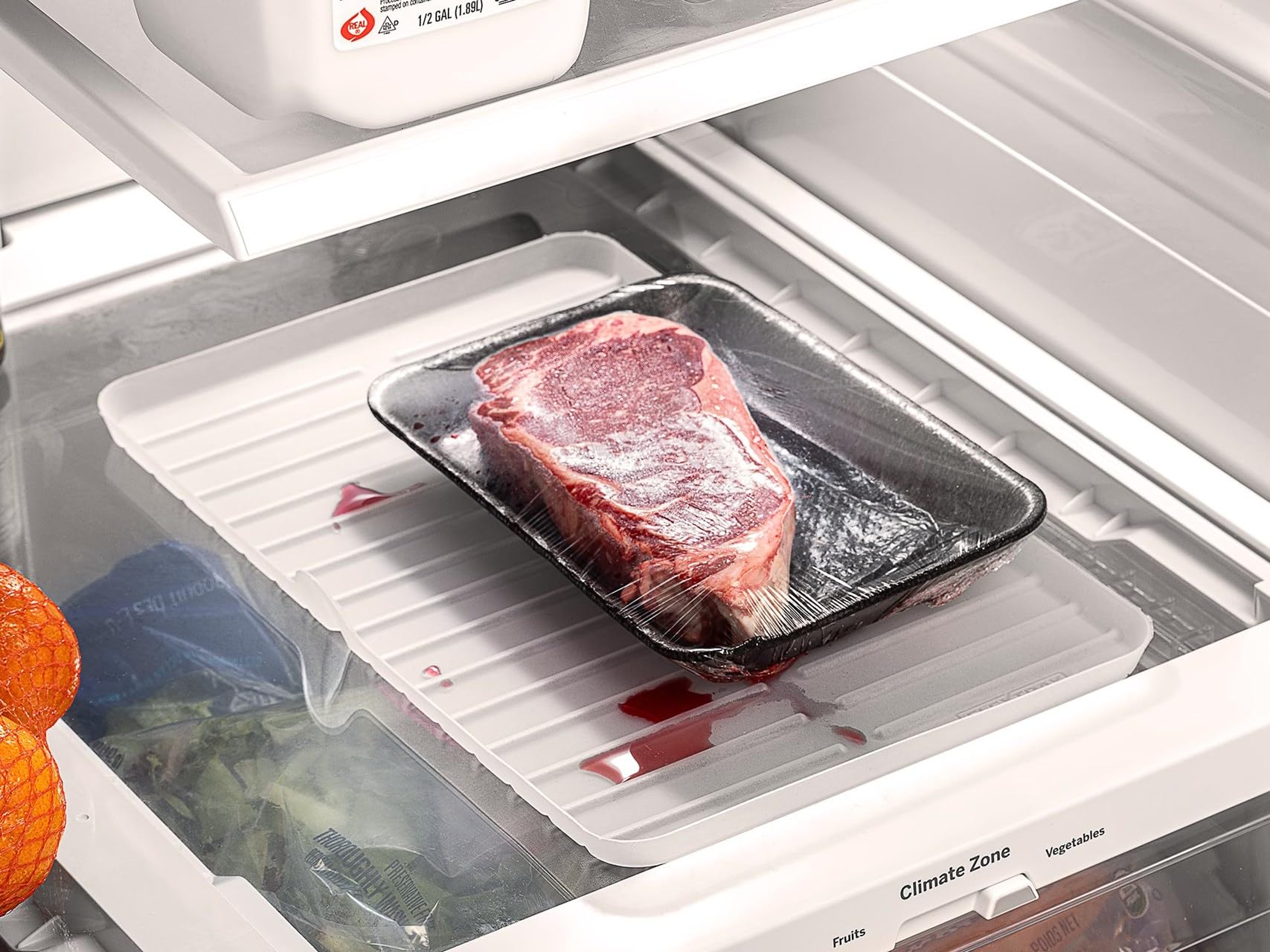 weathertech-fridgemat-clear-protective-refrigerator-liner-8-x-13-food-safe-stain image 2