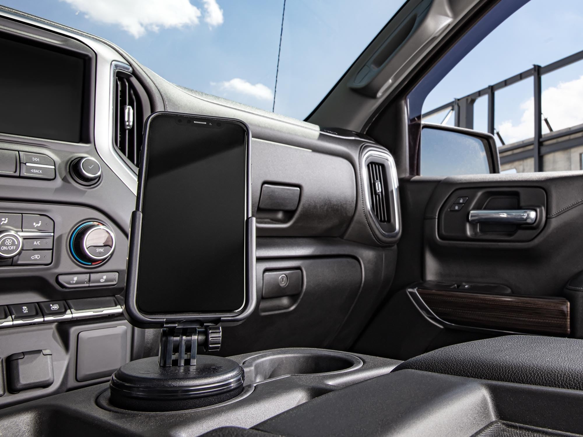 weathertech-cupfone-universal-cup-holder-phone-mount-for-cars-adjustable-secure- image 2