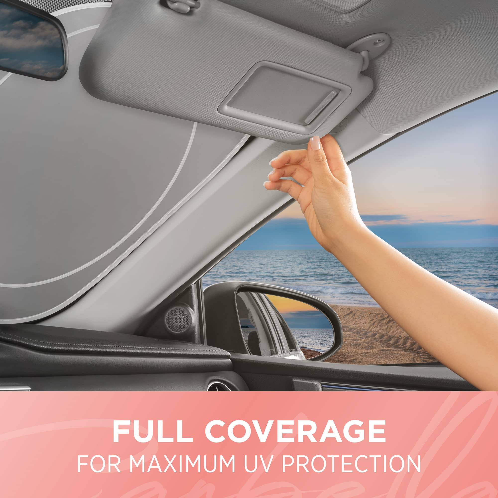 bdk-checker-gradient-jumbo-windshield-sun-shade-64-x32 image 5