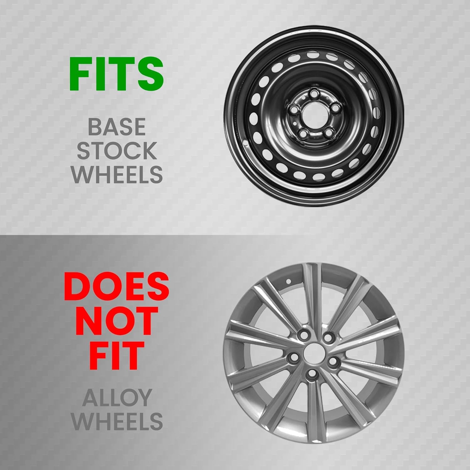bdk-premium-silver-and-gunmetal-hubcaps-for-16-steel-wheels-universal-fit-4-pack image 8