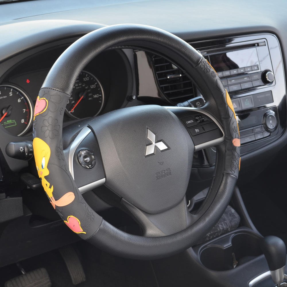 bdk-universal-fit-warner-brothers-tweety-steering-wheel-cover image 3