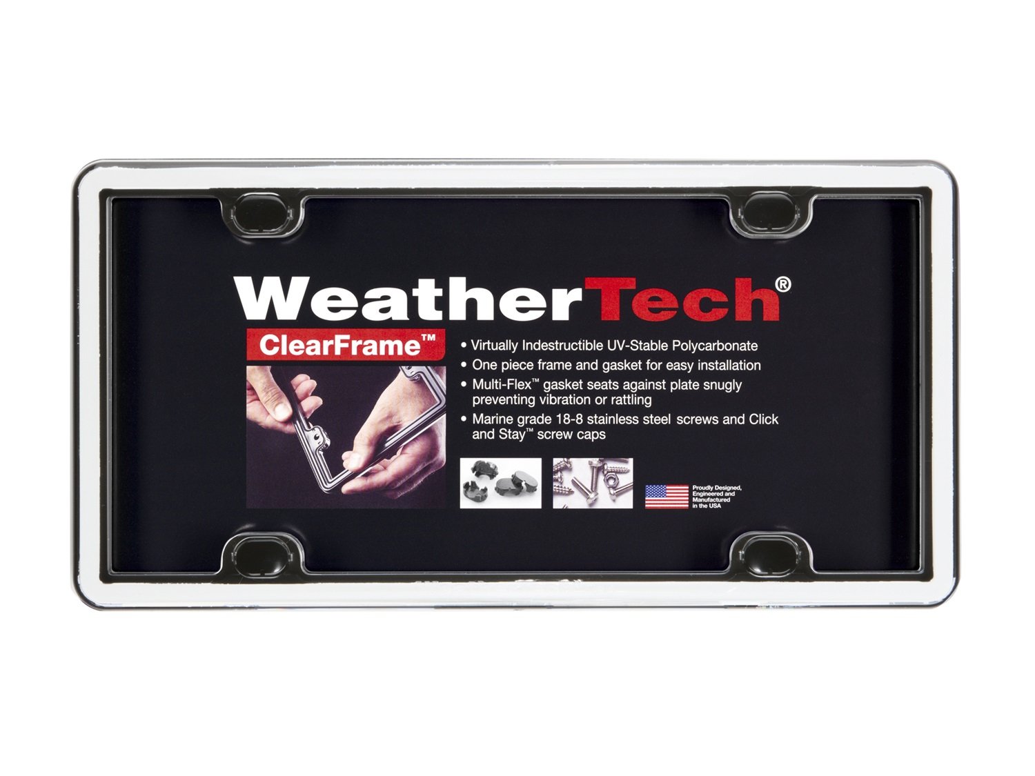 weathertech-clearframe-license-plate-frame-baby-blue-impact-resistant-polymer-st image 8