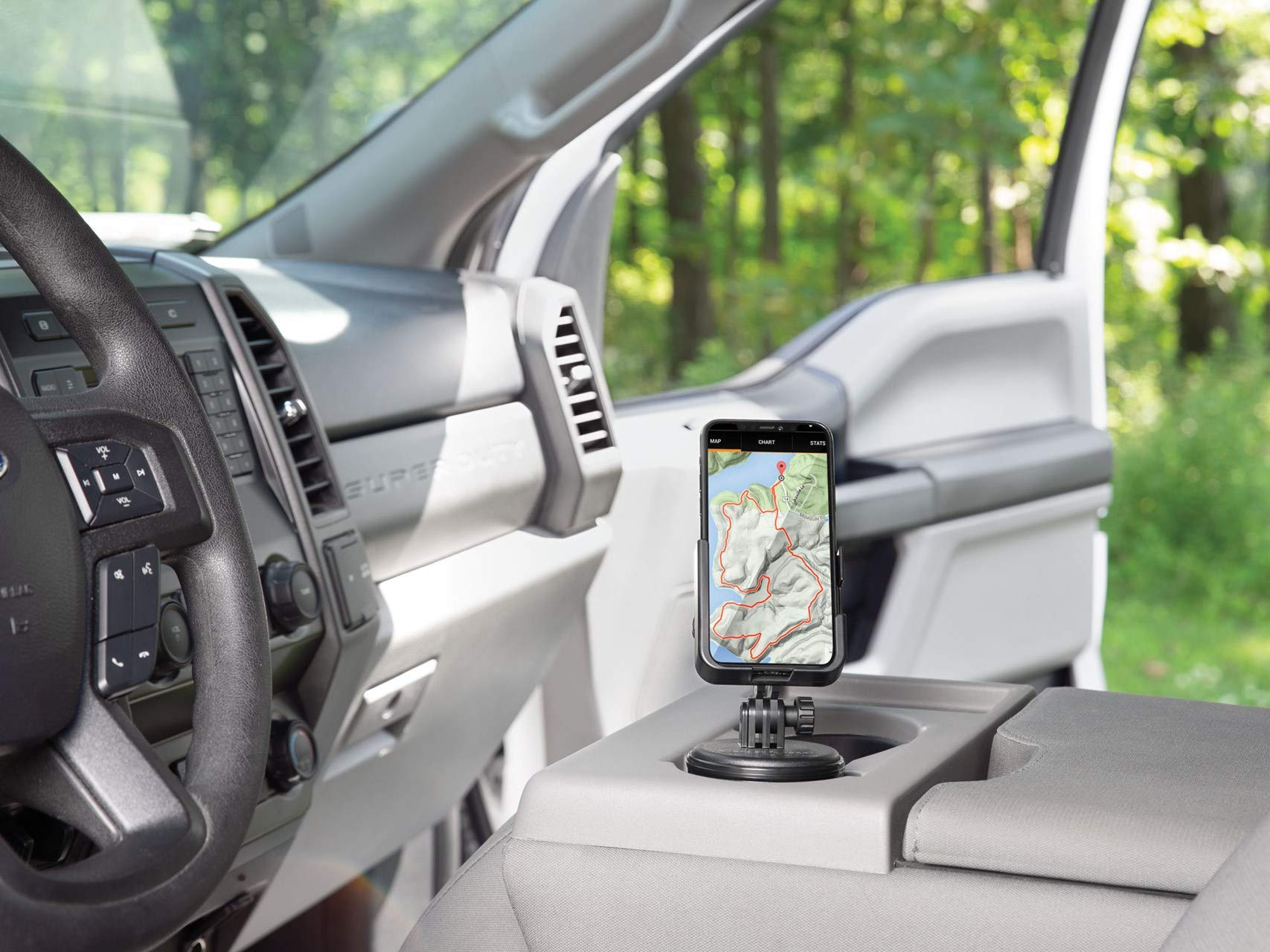 weathertech-cupfone-two-view-adjustable-universal-cup-holder-phone-mount-for-car image 8