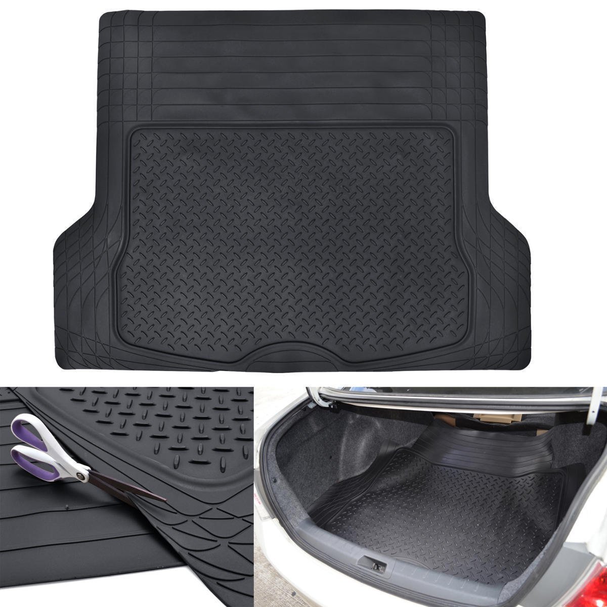 bdk-cat-camt-9014-4-piece-deep-dish-rubber-floor-mats-with-trunk-liner image 6