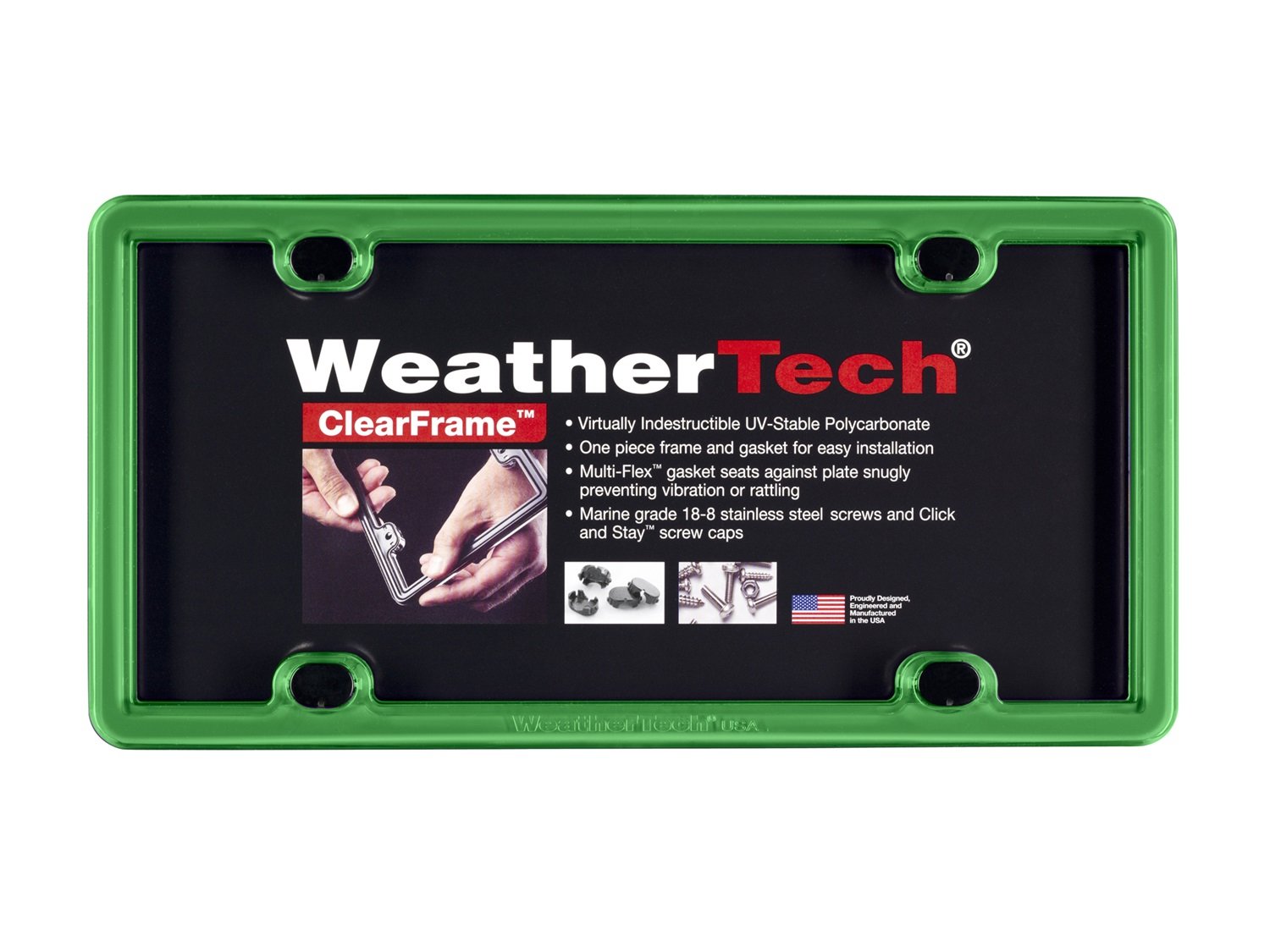 weathertech-clearframe-license-plate-frame-baby-blue-impact-resistant-polymer-st image 6