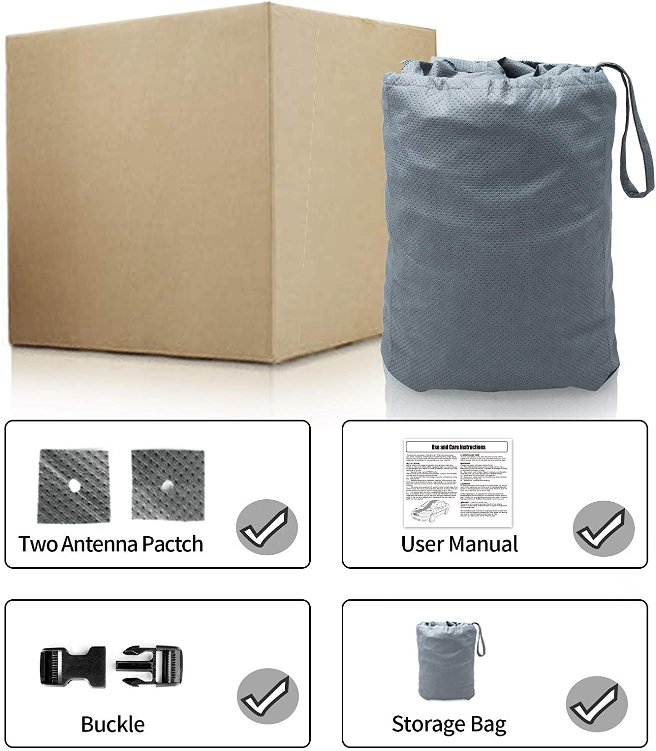 leader-accessories-basic-guard-universal-fit-sedan-car-cover-3-layer-non-woven-f image 2