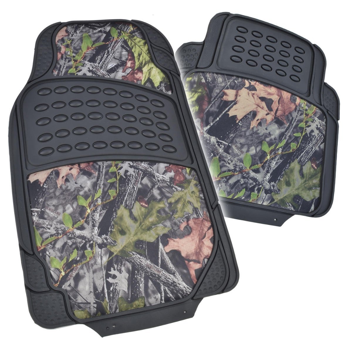 bdk-camouflage-4-piece-all-weather-waterproof-rubber-car-floor-mats-trimmable-he image 3