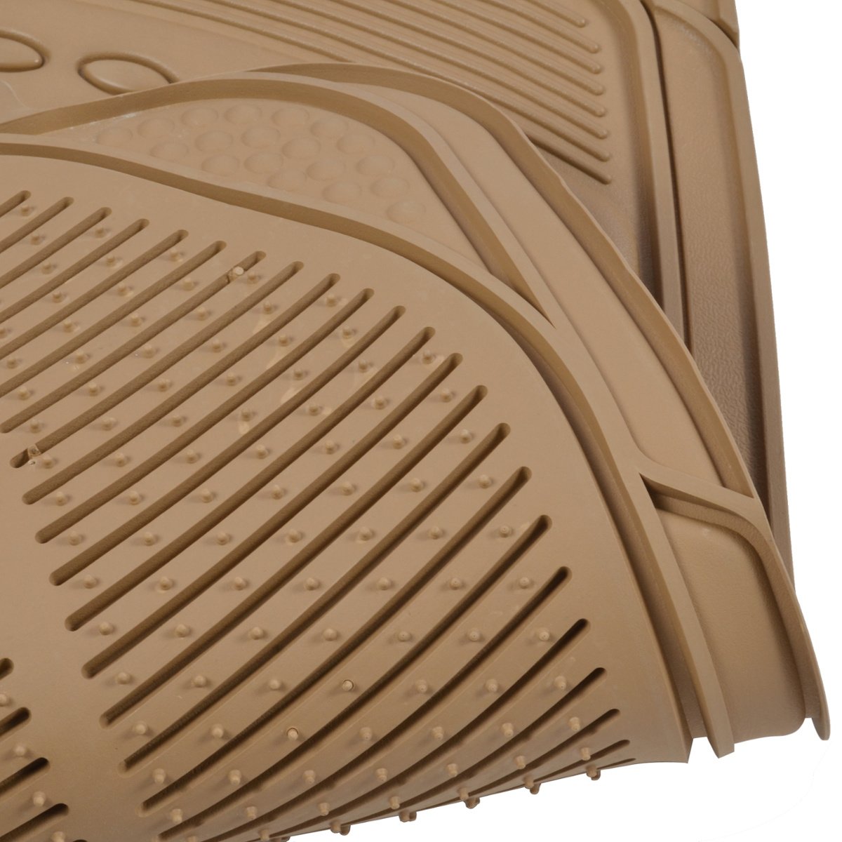 bdk-3pc-ridged-heavy-duty-rubber-floor-mats-universal-fit-mt-783-beige-all-weath image 7
