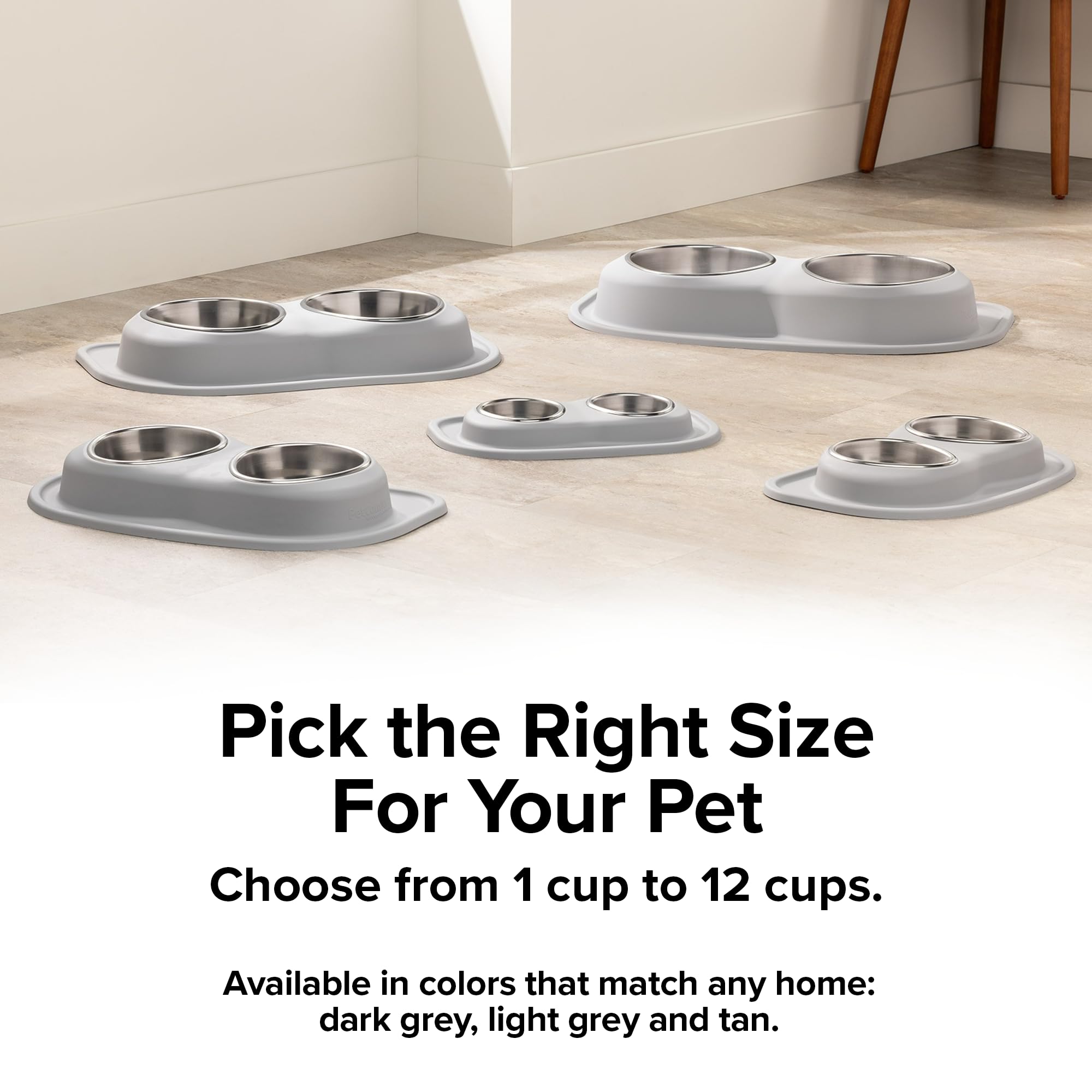 weathertech-double-low-pet-feeding-system-with-plastic-dog-cat-bowls-8-oz-1-cup- image 4