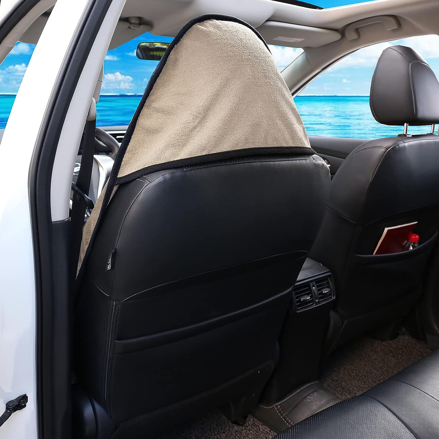 leader-accessories-waterproof-sweat-towel-seat-cover-tan image 4