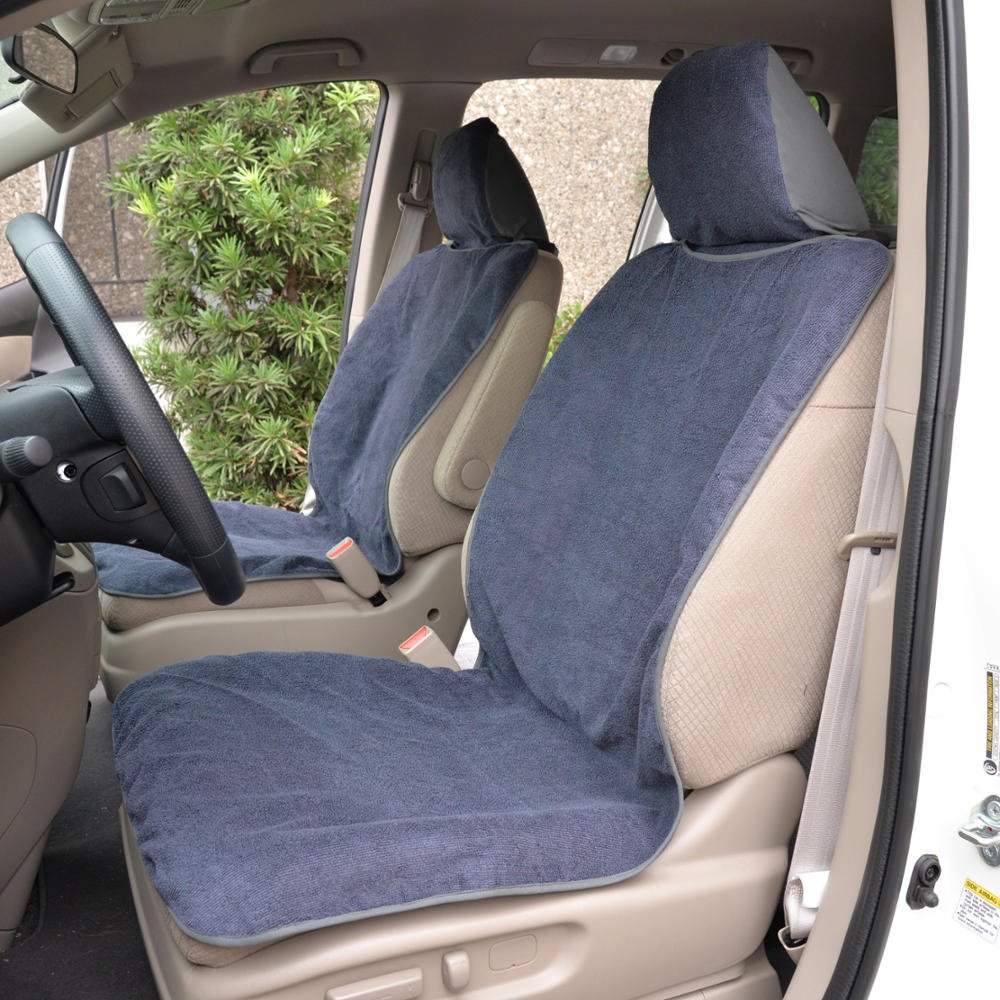 bdk-ultrafit-waterproof-car-seat-towel-covers-2-pack-gray-trim image 3