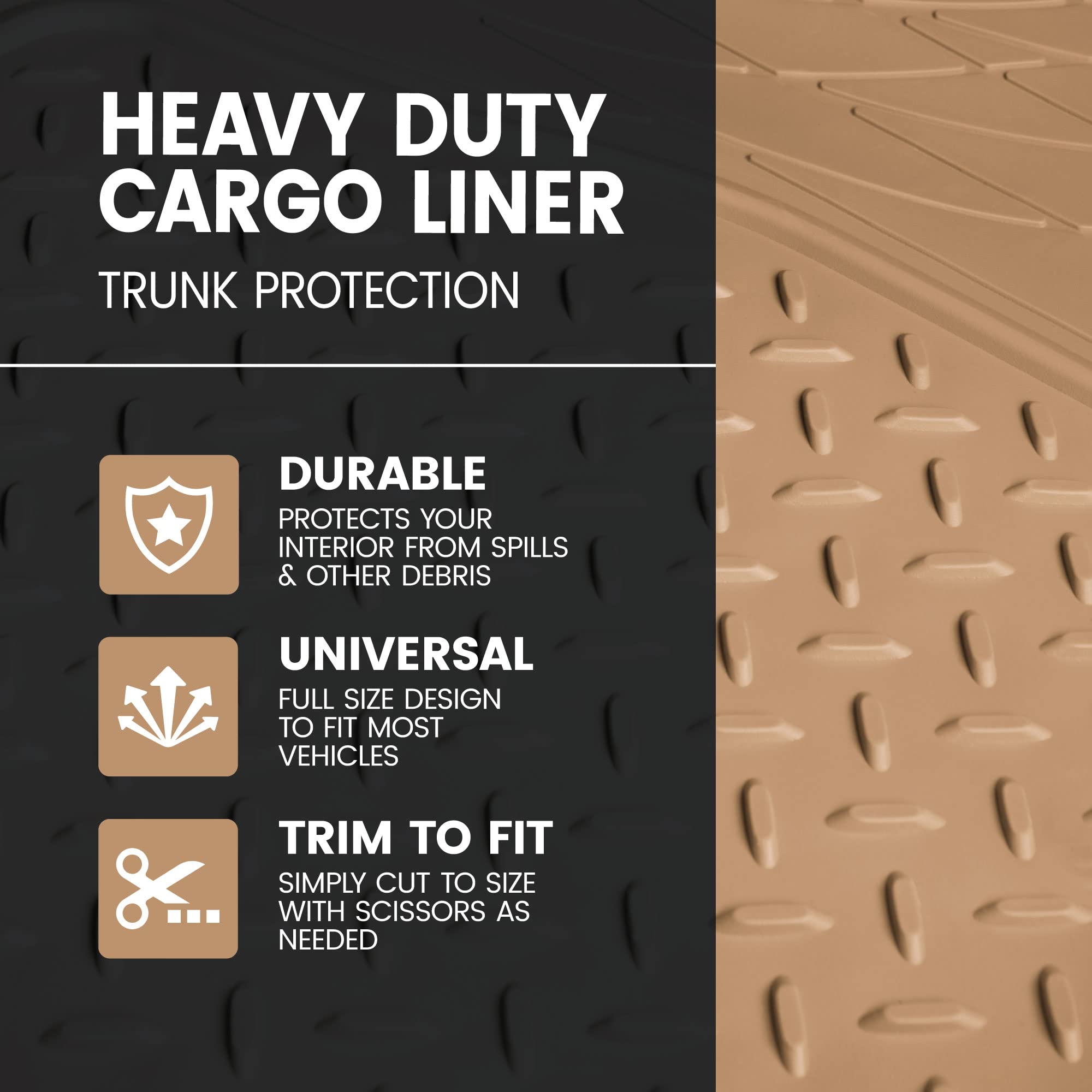 bdk-heavy-duty-rubber-cargo-mat-liner-all-weather-trunk-protection-trim-to-fit-4 image 2