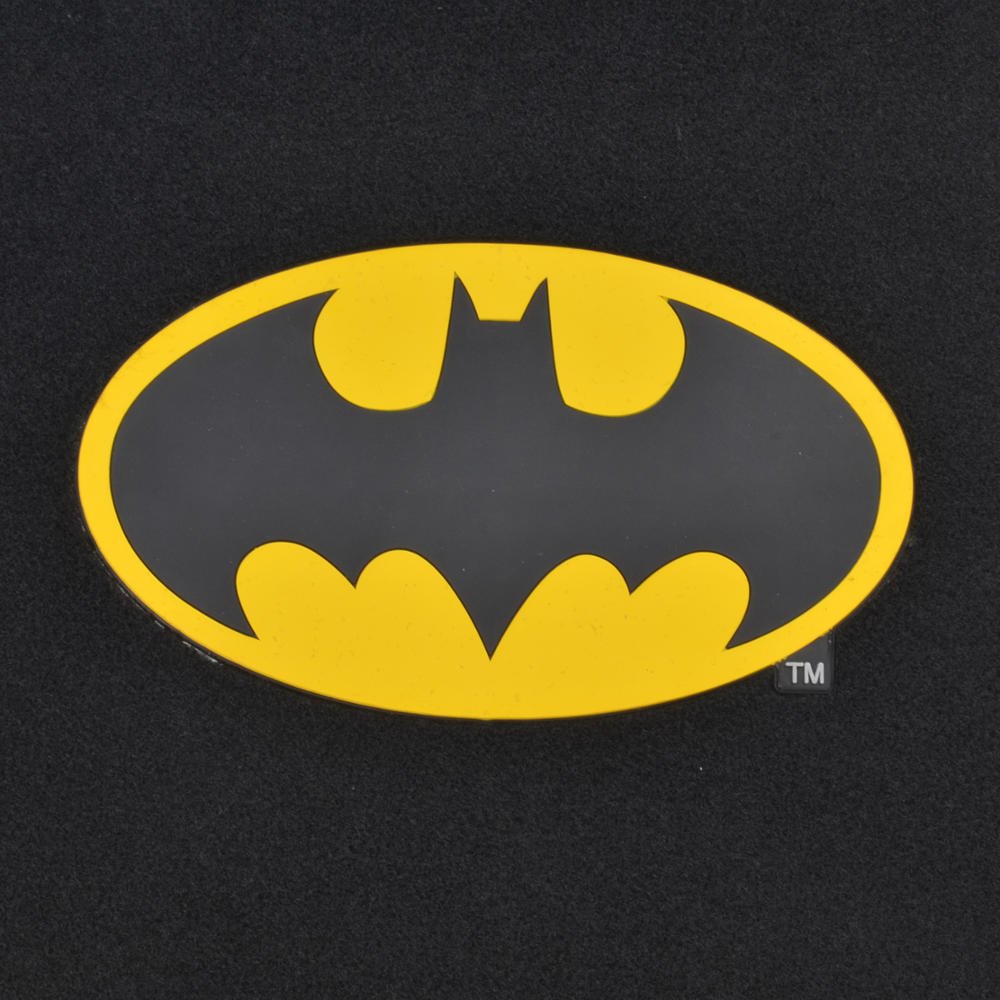bdk-warner-bros-dc-comics-batman-black-yellow-logo-4pc-universal-fit-car-floor-m image 4