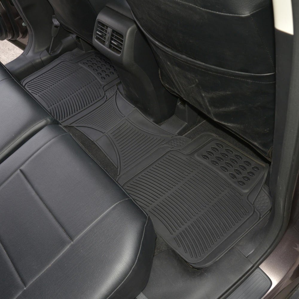 bdk-heavy-duty-rugged-rubber-rear-floor-mats-trimmable-all-weather image 5