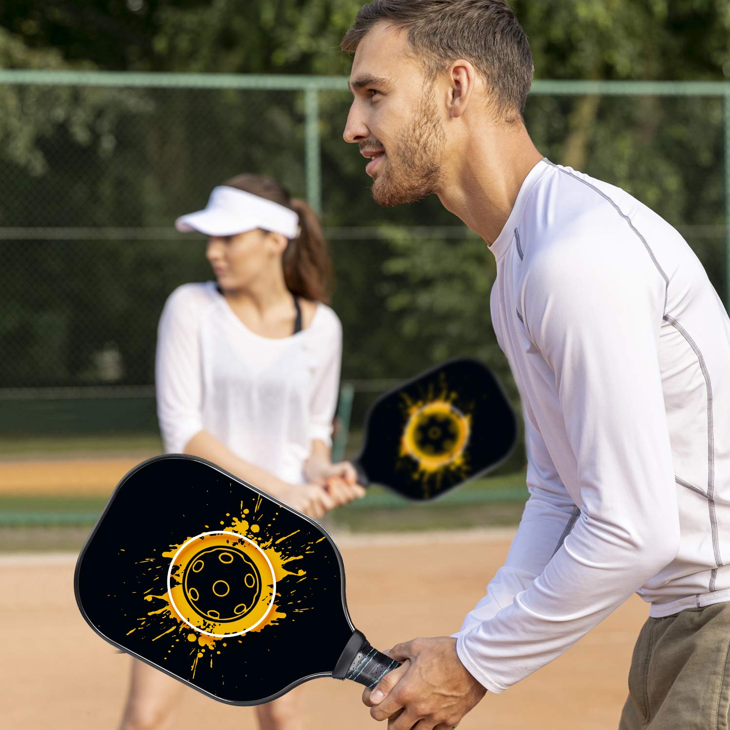 leader-accessories-splash-lightweight-graphite-pickleball-paddle-set-2-paddles-b image 6