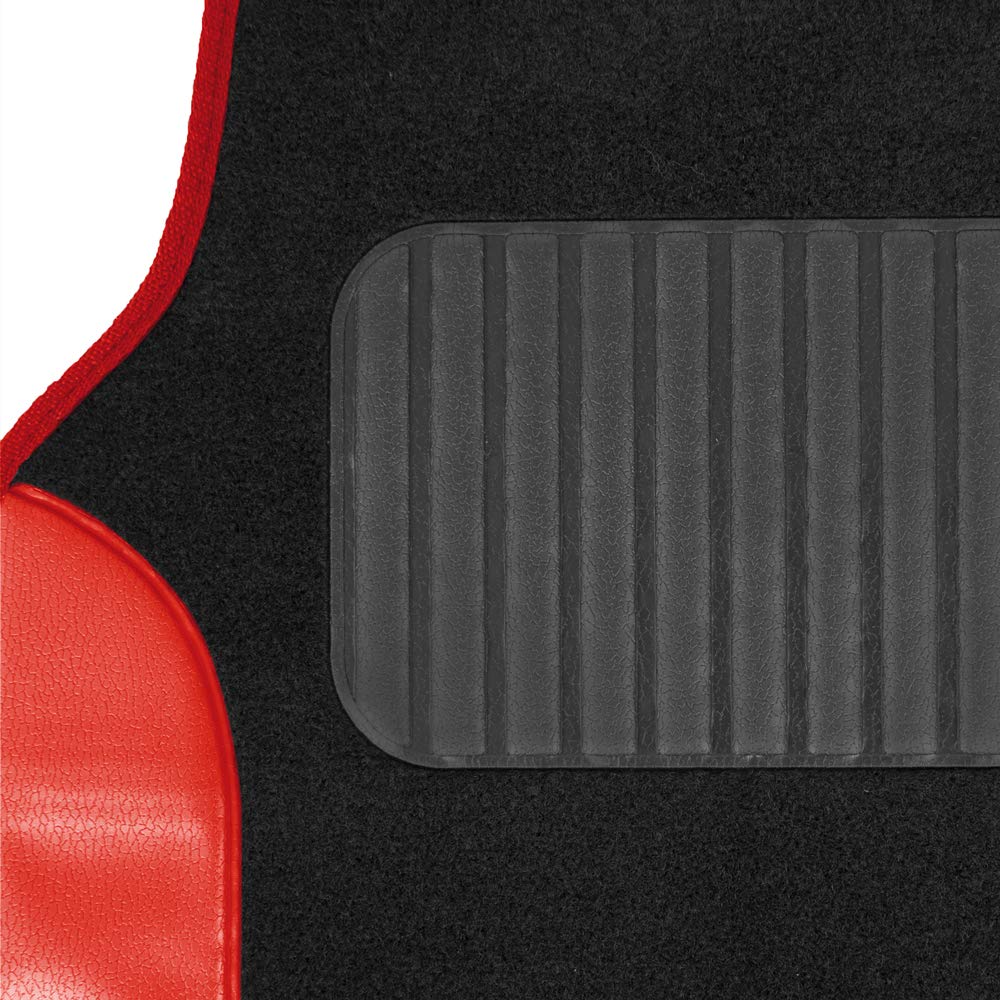 bdk-red-all-weather-heavy-duty-car-floor-mats-universal-fit-front-rear image 3
