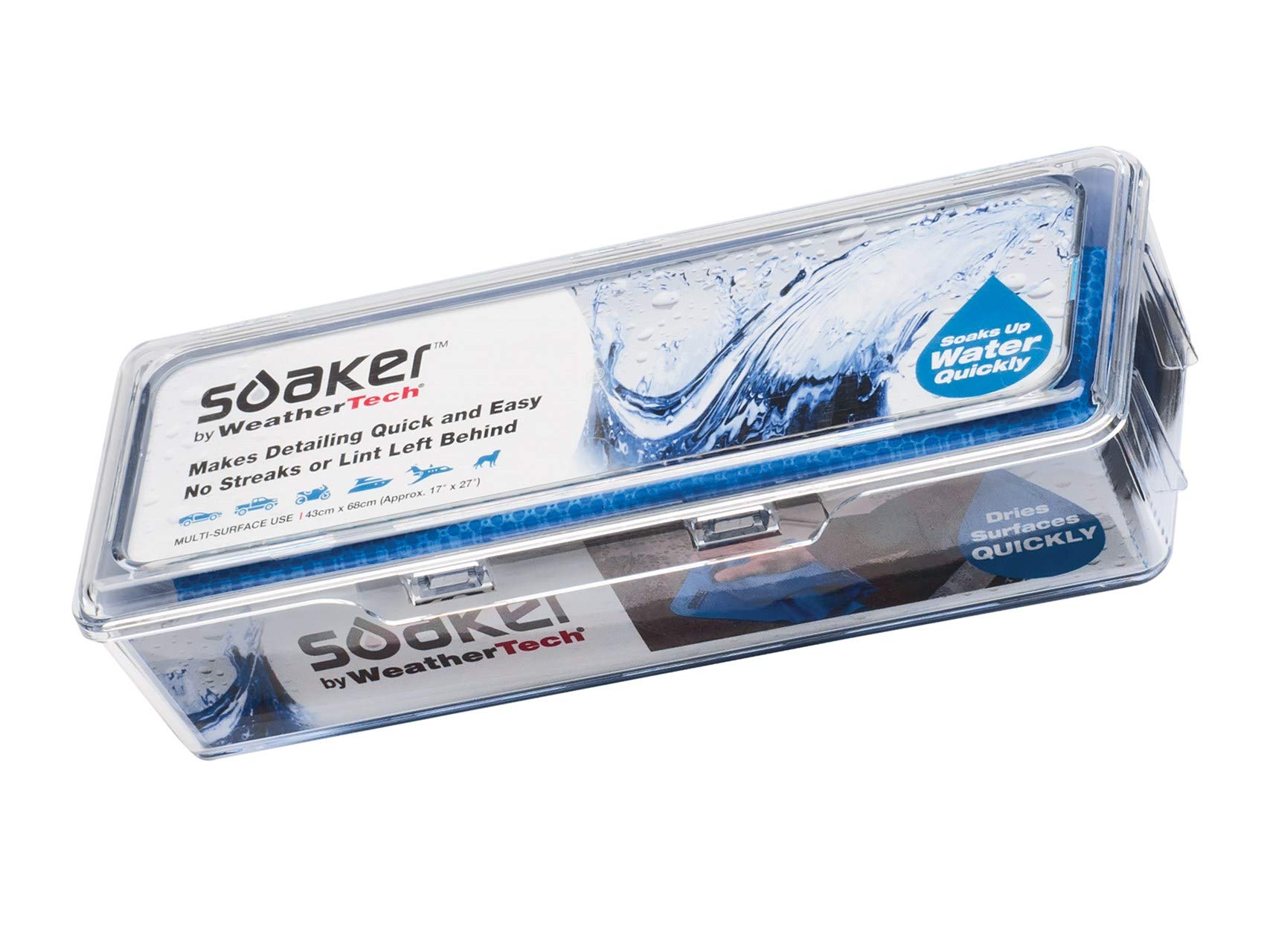 weathertech-soaker-reusable-non-streaking-drying-towel-17-x-27-blue image 2