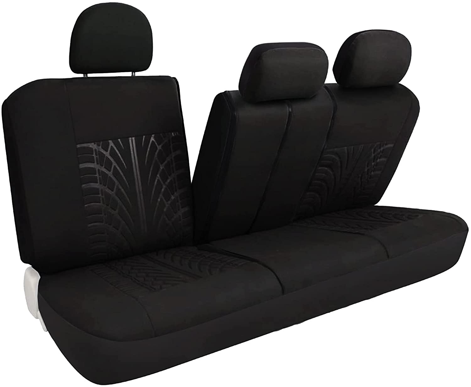 leader-accessories-embossed-cloth-grey-17-piece-car-seat-cover-full-set-universa image 6
