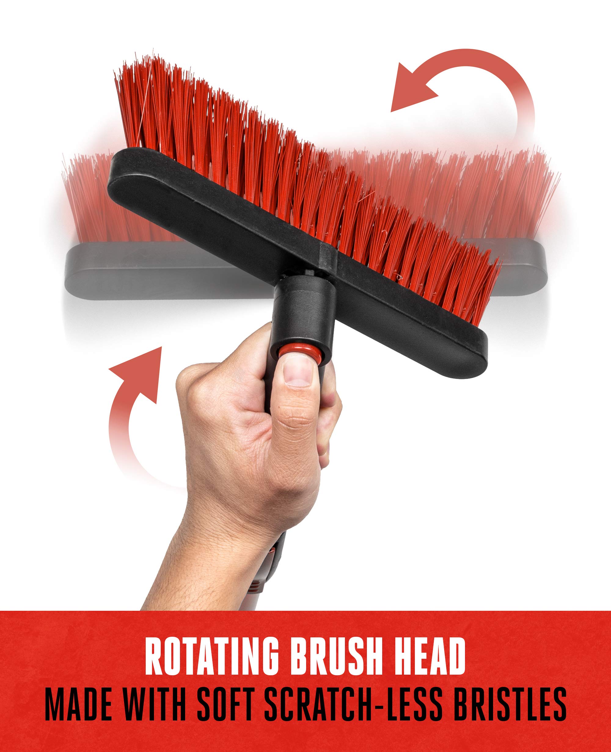 bdk-motor-trend-ice-scraper-with-extendable-handle-and-rotating-brush-head image 2