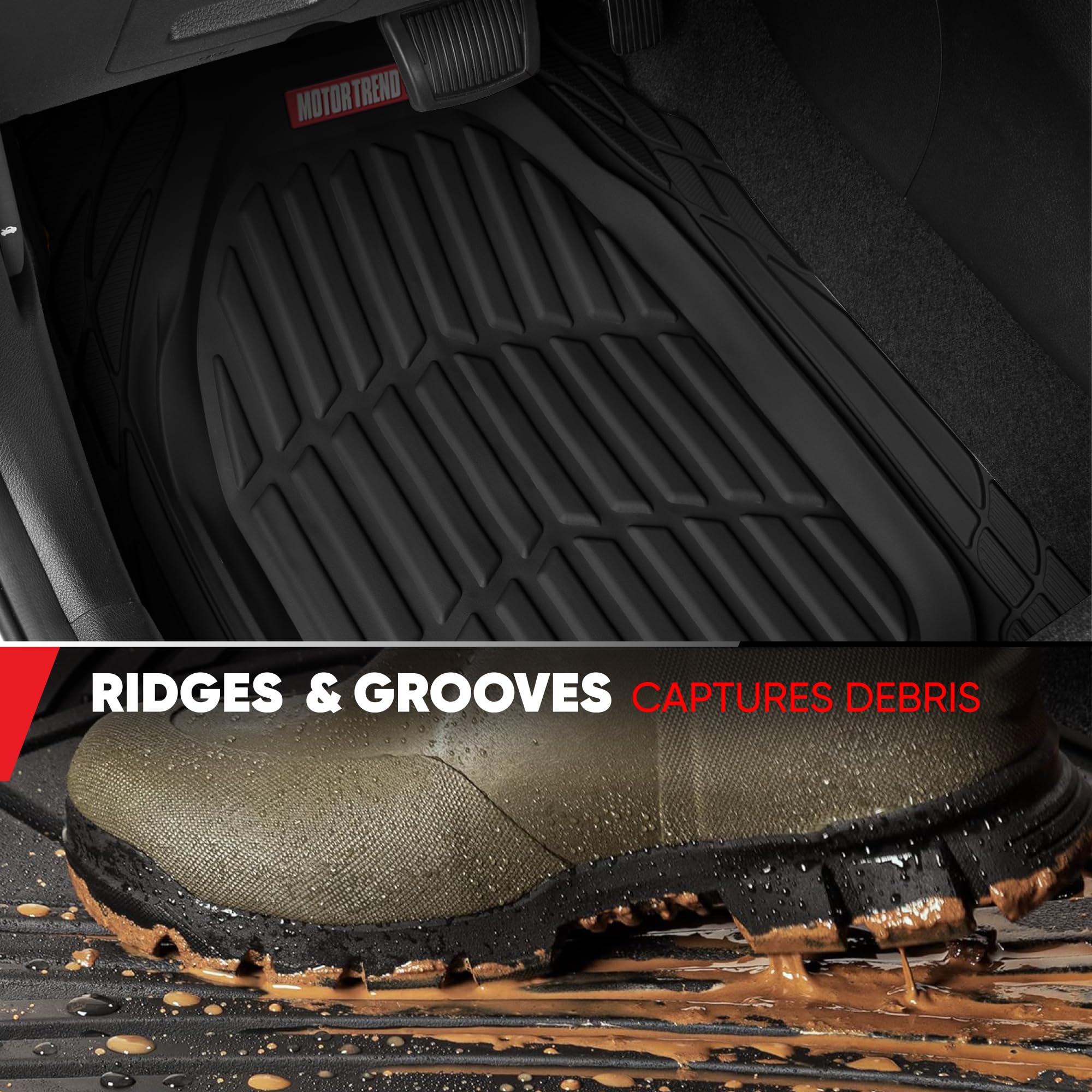 motor-trend-flextough-4-piece-heavy-duty-floor-mats-for-cars-trucks-suvs-deep-di image 6