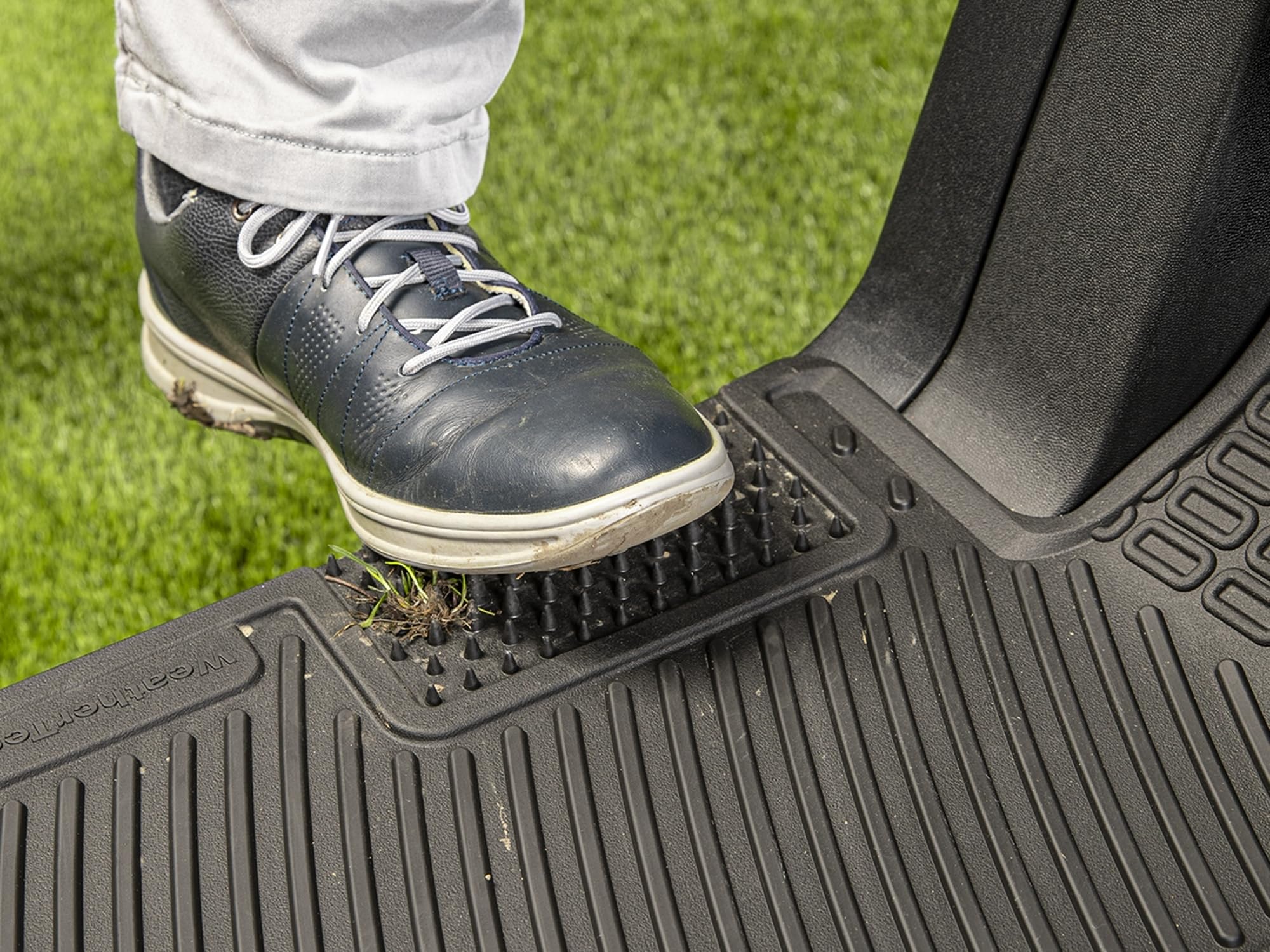 weathertech-custom-golf-cart-mat-for-ezgo-rxv-and-2five-1st-row-black-model-w603 image 4