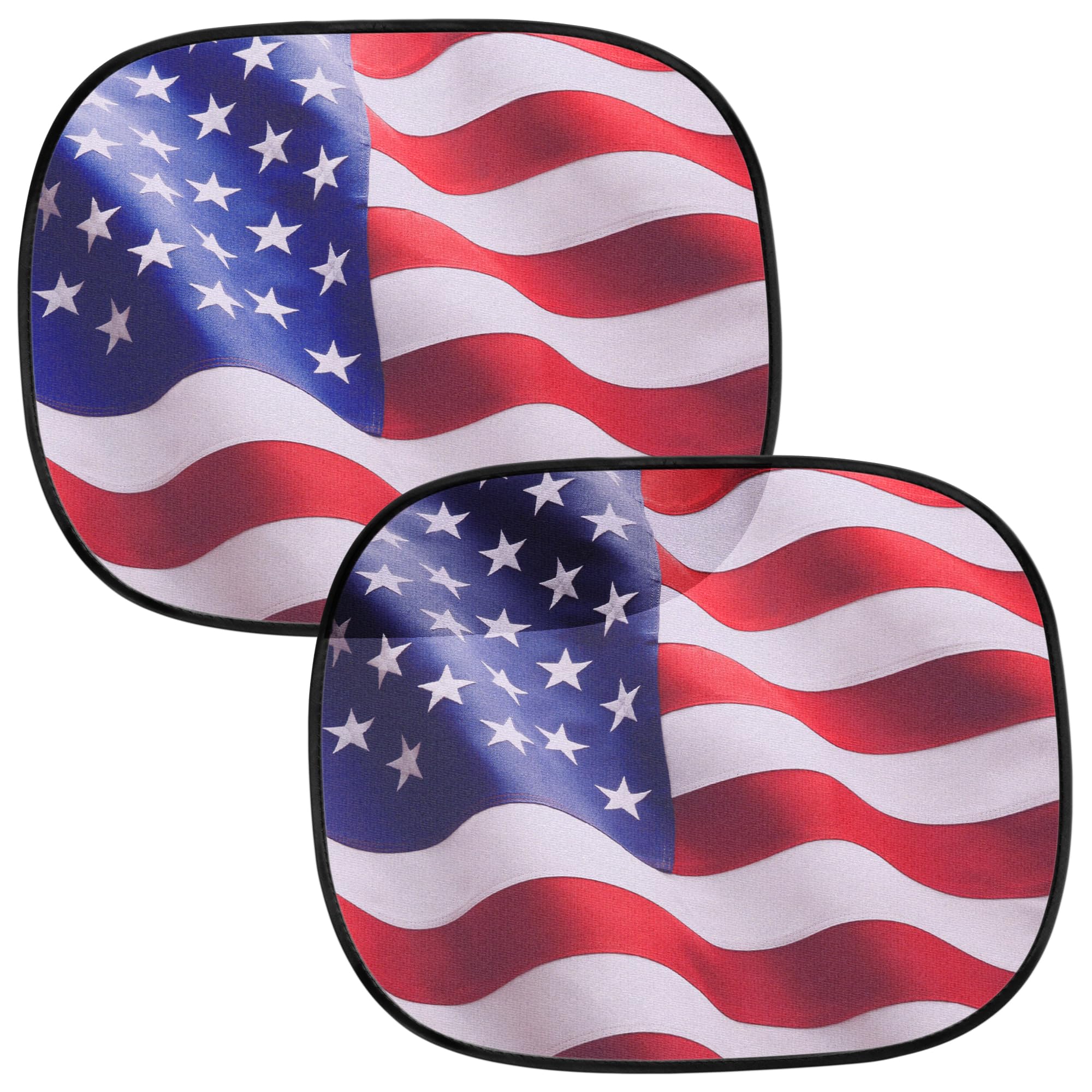 motor-trend-usa-black-american-flag-car-window-shades-2-pack-18-x-14-heat-glare- image 8