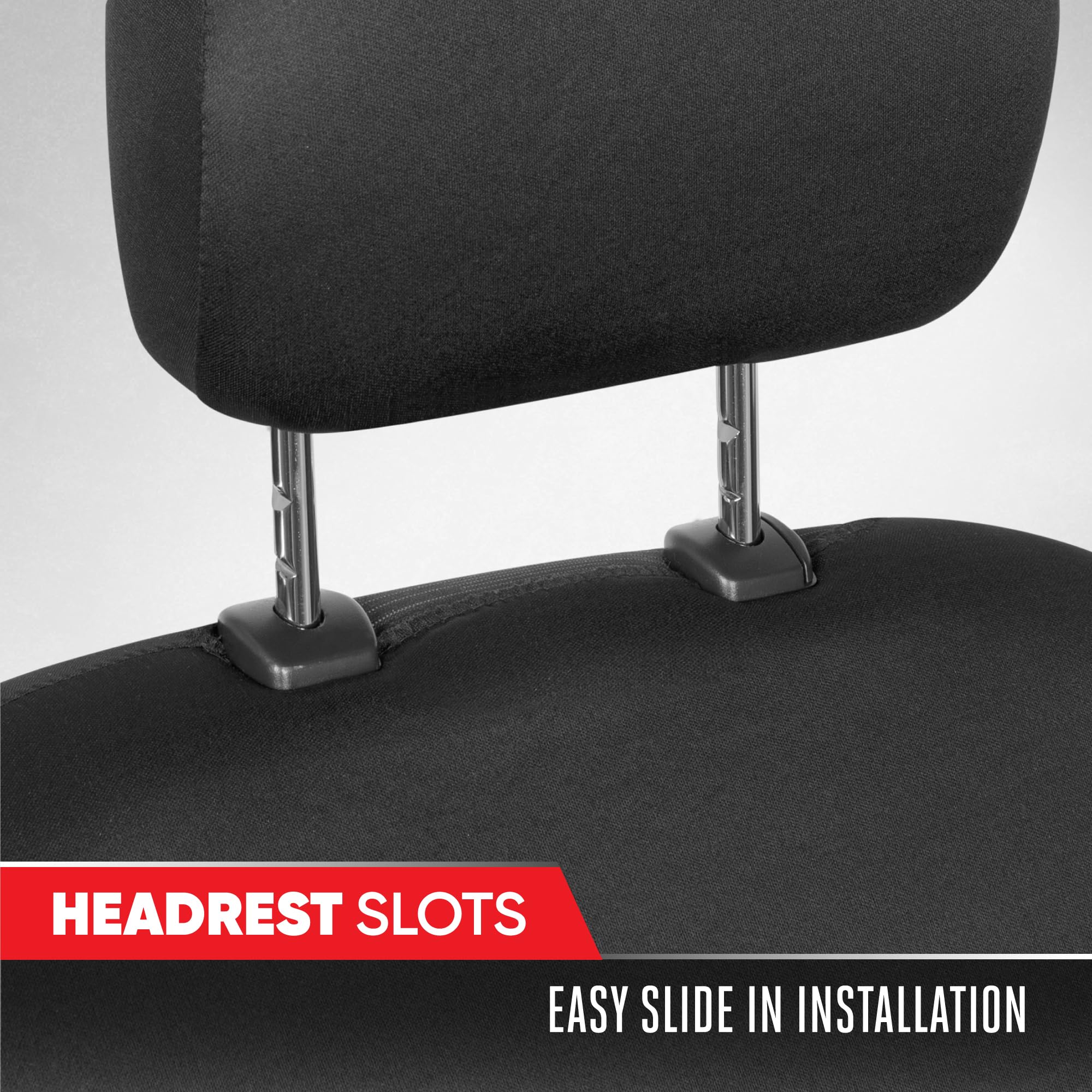 motor-trend-grandprix-gray-tire-tread-embossed-front-seat-covers-2-pack-airbag-c image 8