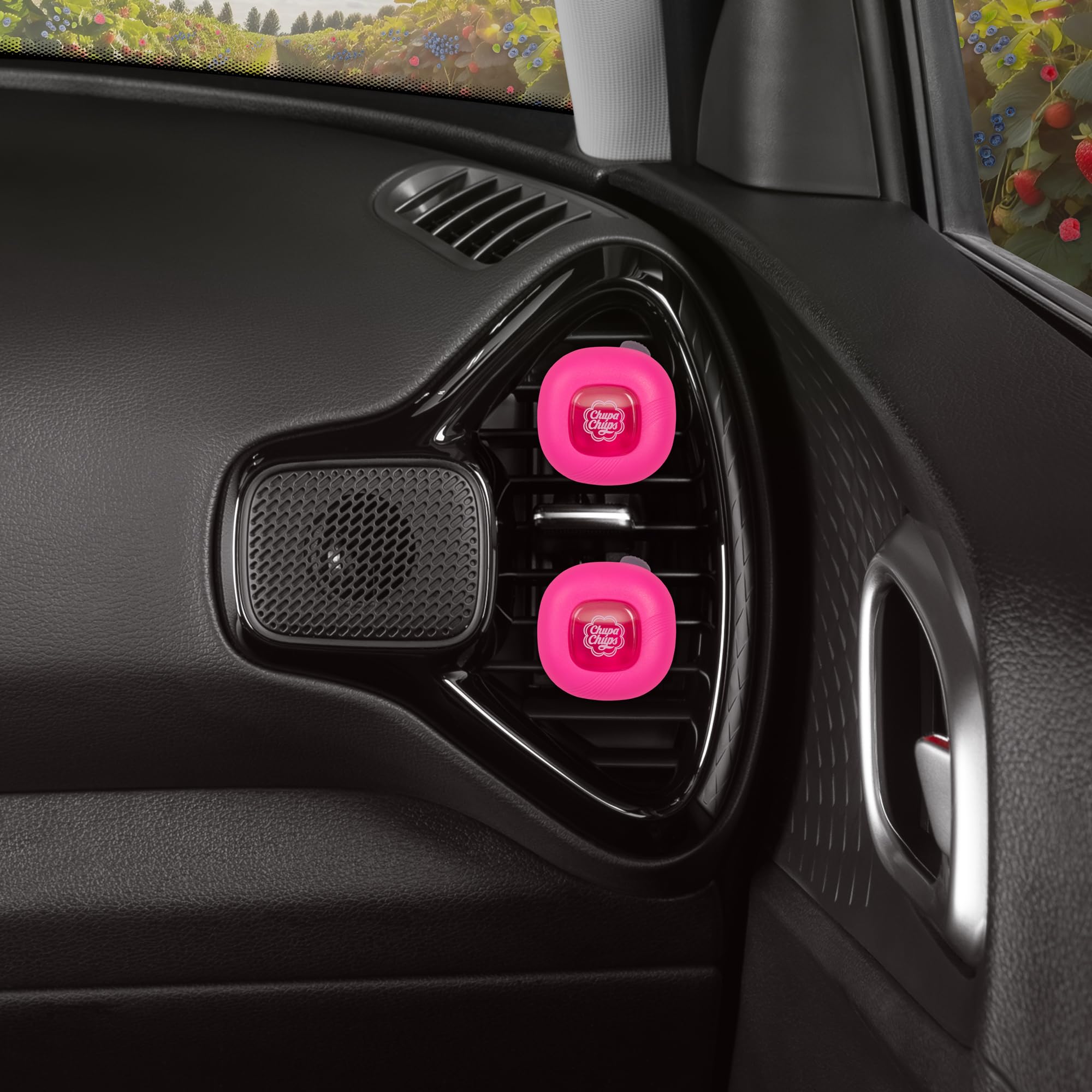bdk-chupa-chups-tropical-berry-car-air-freshener-long-lasting-vent-clip-with-adj image 3