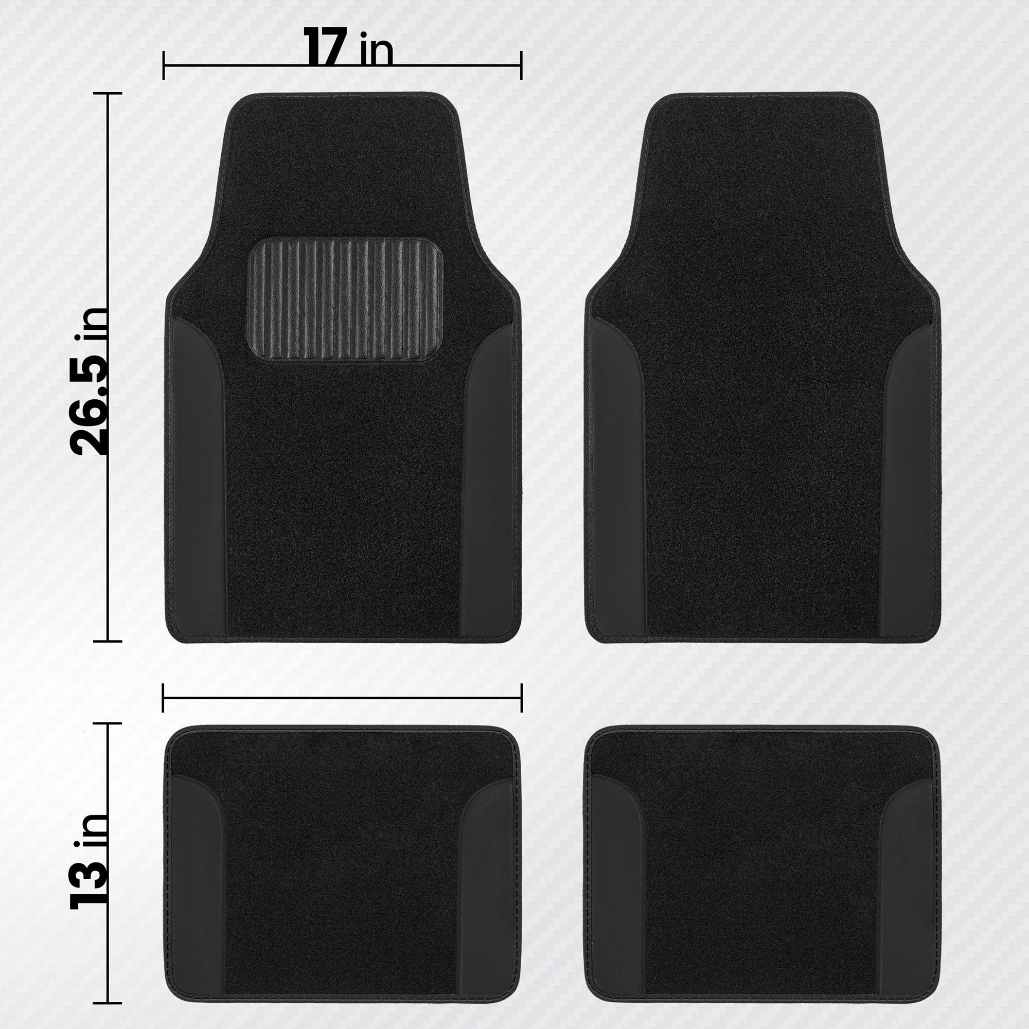 bdk-carxs-black-car-seat-covers-full-set-with-matching-floor-mats-for-suv-car-tr image 5