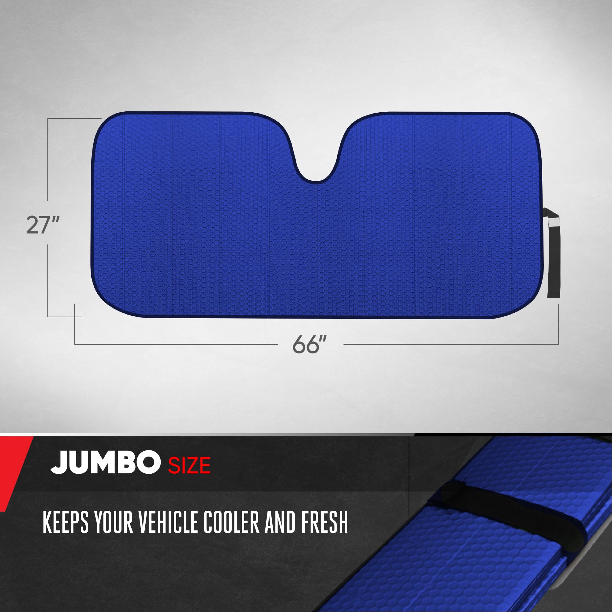 motor-trend-jumbo-accordion-folding-windshield-sun-shade-with-static-cling-side- image 4
