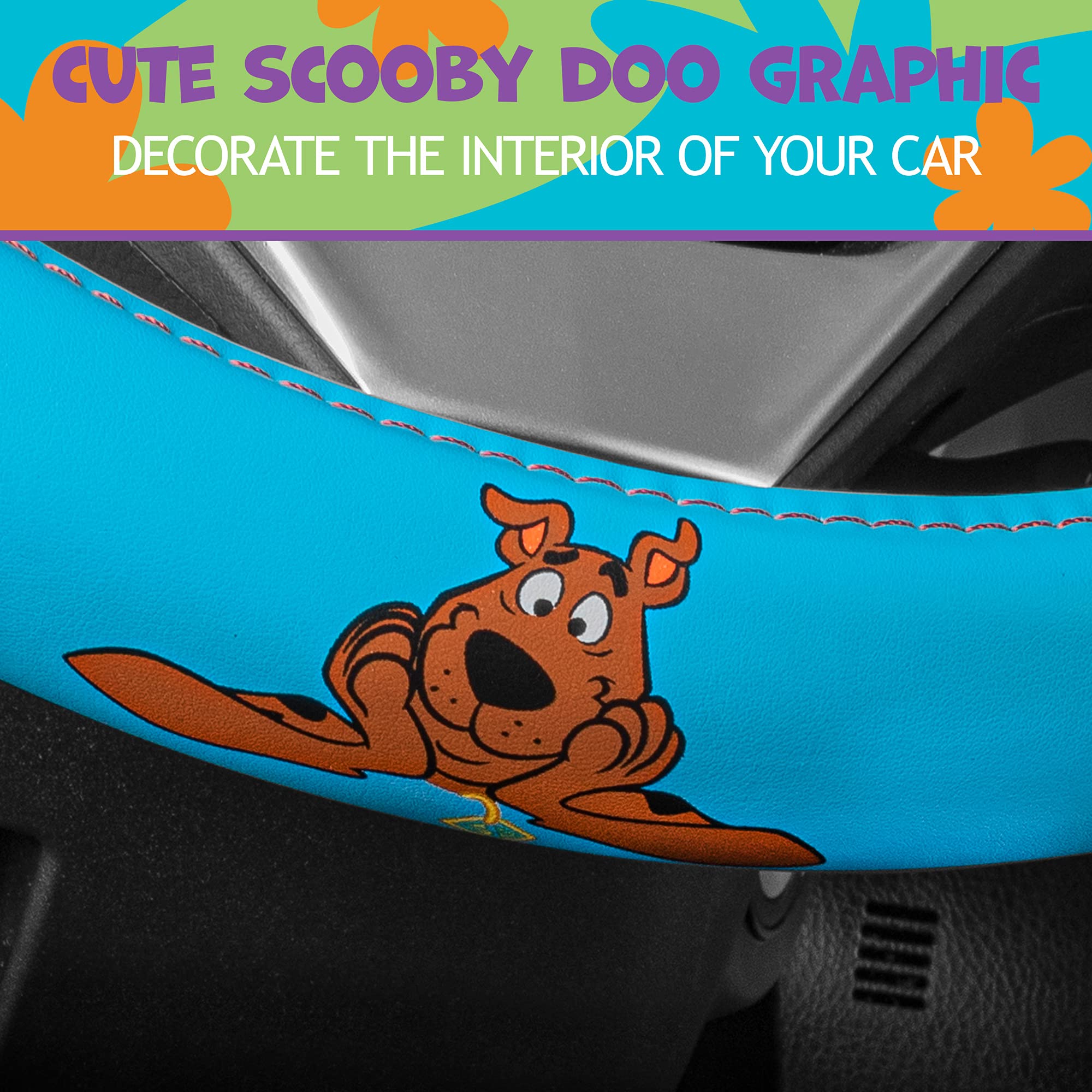 bdk-warner-bros-scooby-doo-mystery-machine-15-standard-size-car-steering-wheel-c image 6