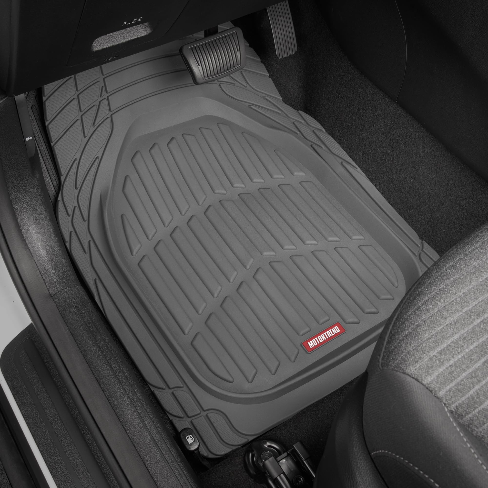 motor-trend-bdk-heavy-duty-gray-rubber-car-mats-3-piece-full-set image 3