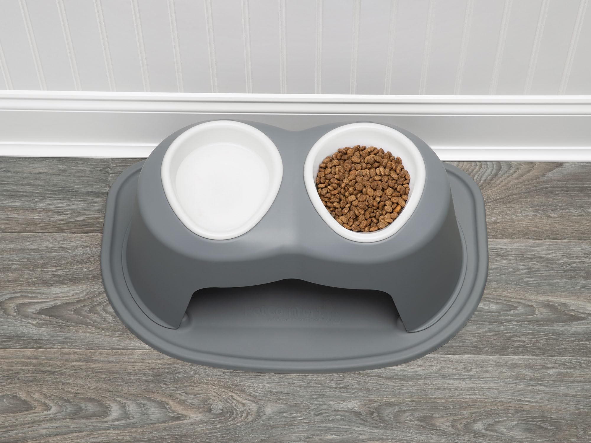 weathertech-double-high-pet-feeding-system-with-plastic-bowls-3-stand-dark-grey image 5